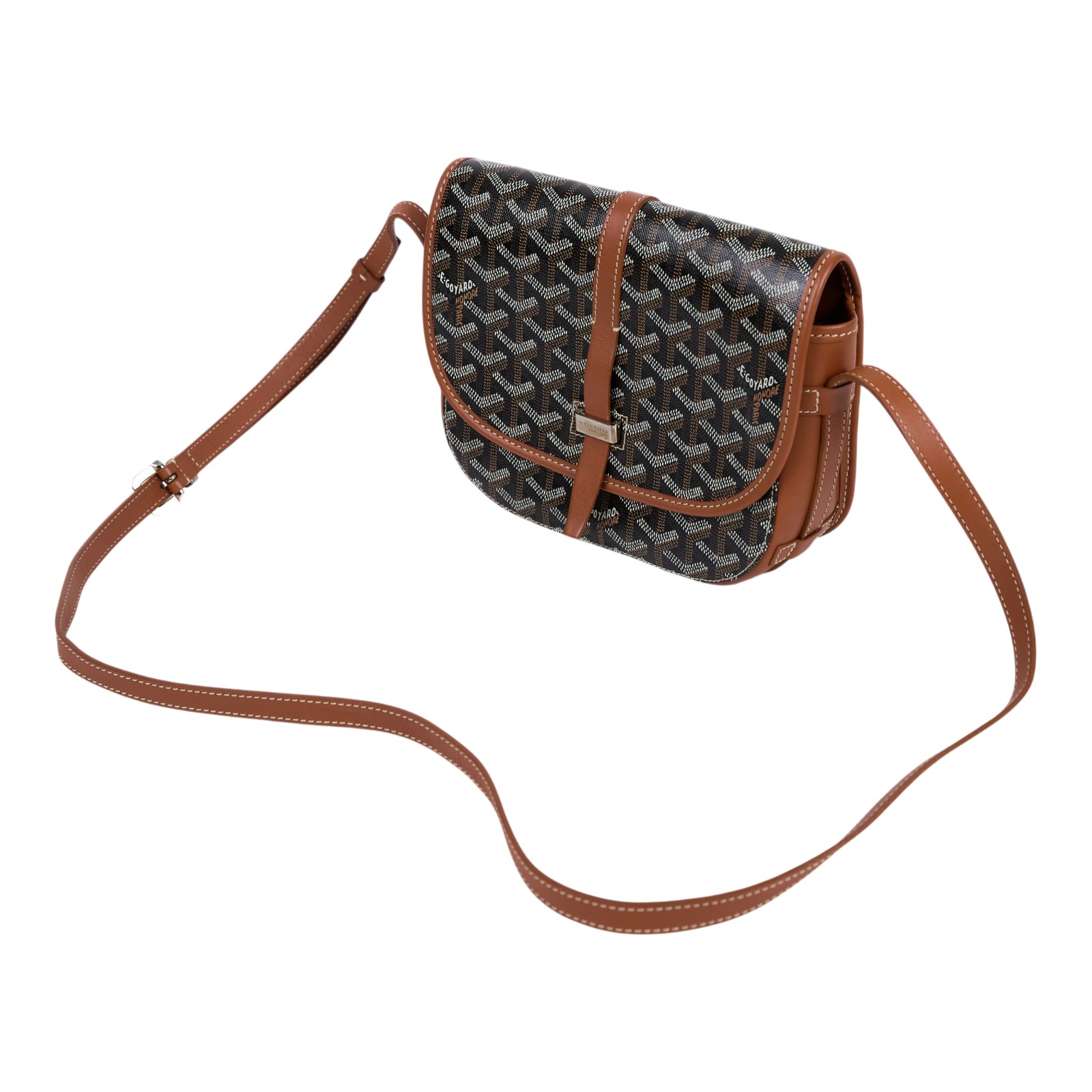 高雅德 GOYARD Belvédère PM 小型 馬鞍包 BELVE3PMLTY 焦糖棕BELVEDERE PM 防塵袋