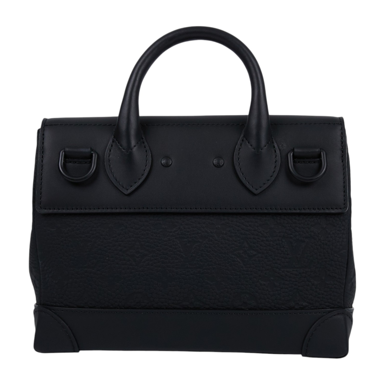 路易威登 LOUIS VUITTON Steamer PM 肩背包 郵差包 斜背包 M24436 晶片款 黑原花皮革Steamer PM 防塵袋/背帶