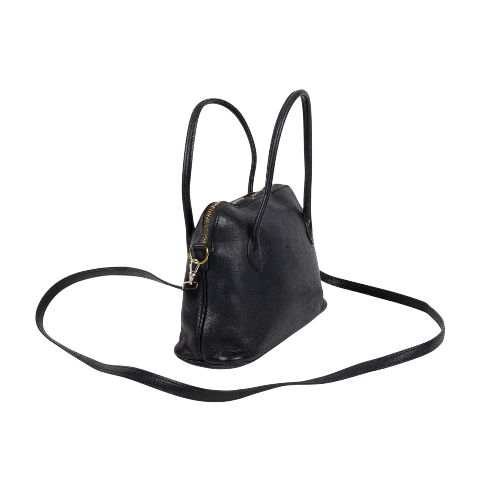 愛馬仕 Hermes Bolide Bag 1923 柏莉包 mini BLM ○刻(刻印不明) 黑BOLIDE MINI 背帶(刻印變淡年分不明)