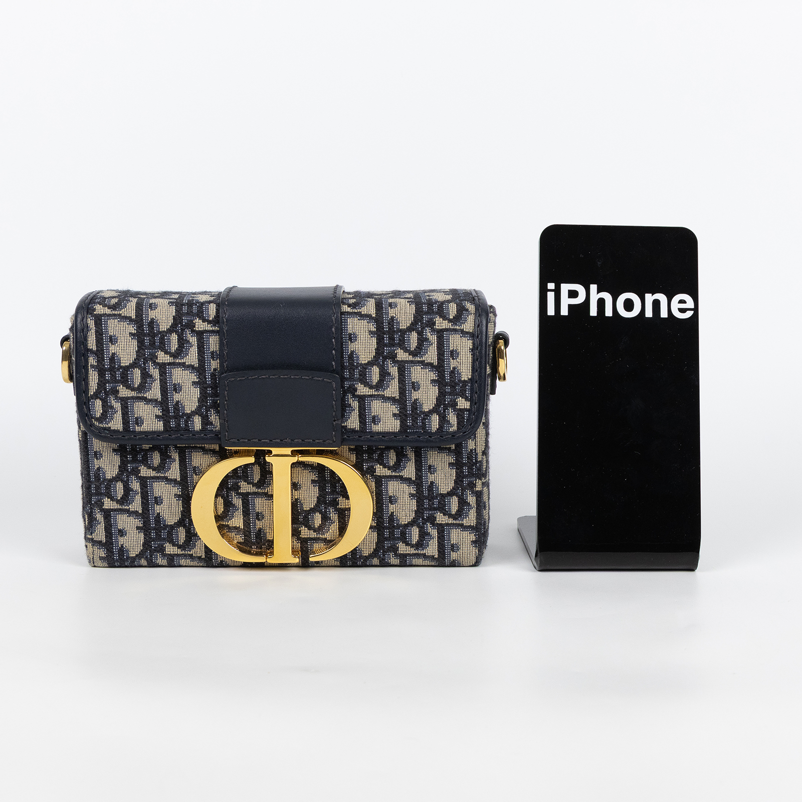迪奧 CHRISTIAN DIOR 30 Montaigne 肩背手提包 M9204UTZQ 老花蒙田BOX 原廠盒子/防塵袋/背帶/保證卡/購買證明