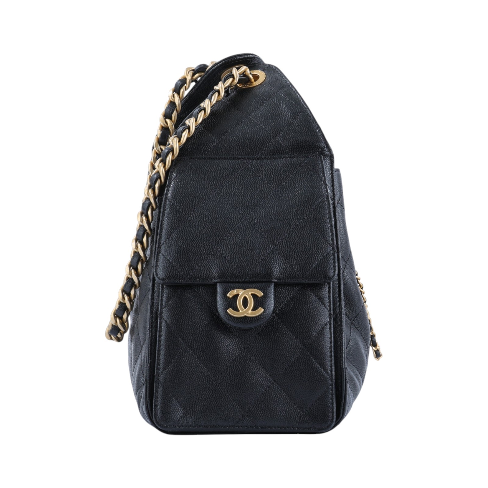 香奈兒 CHANEL 25 小型包 粒面牛皮 AS5293 B20304 晶片款 黑荔枝25包 小號 原廠盒子/防塵袋