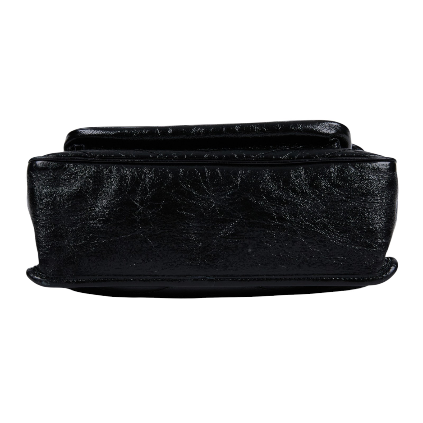 聖羅蘭 YSL SAINT LAURENT Niki 復古皮革 中型手袋 金色五金 6331580EN07 黑NIKI 中 防塵袋