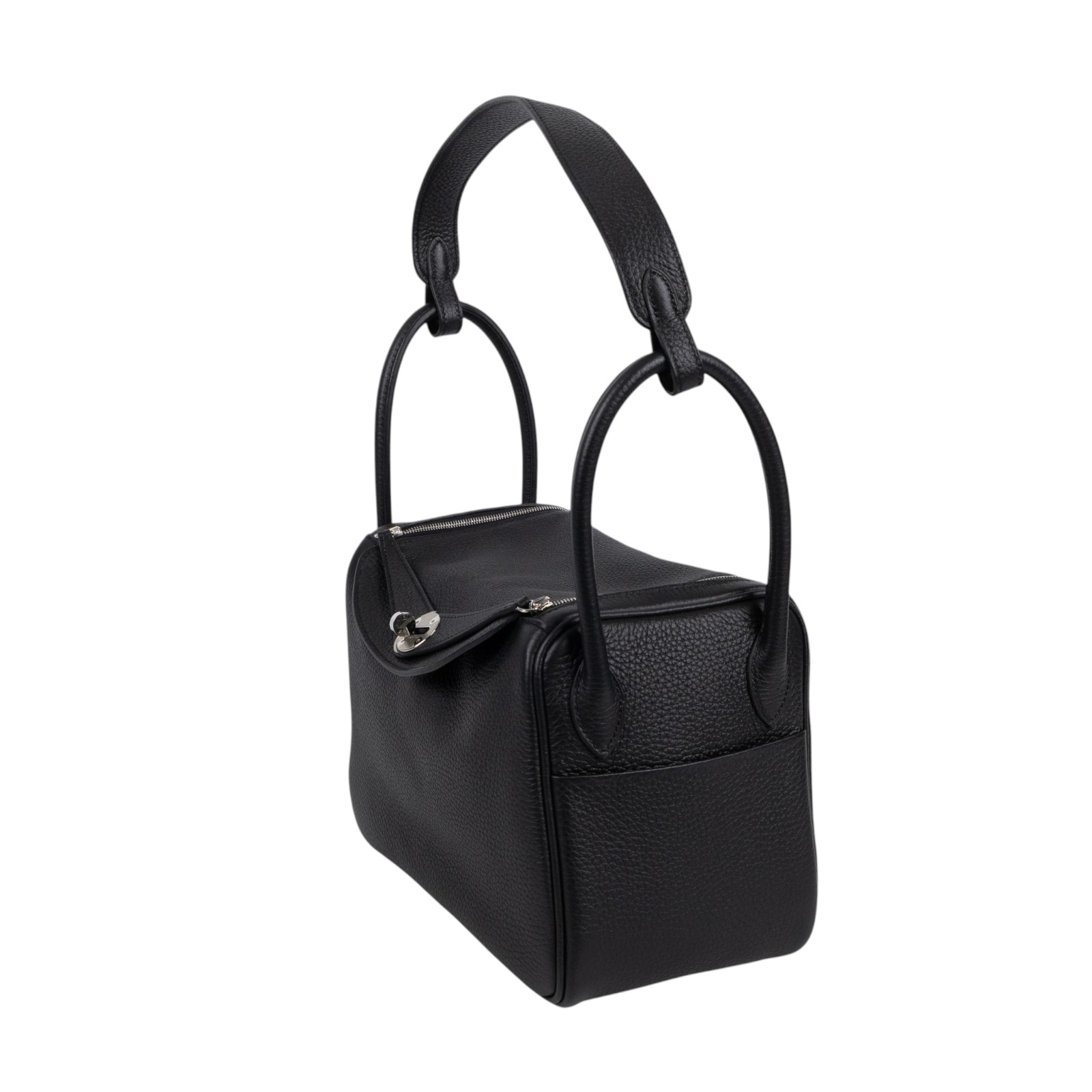 愛馬仕 Hermes Lindy 琳迪包 26 黑色 銀色五金 H073428CK89 /BMA756CI B刻黑銀LINDY26 購買證明