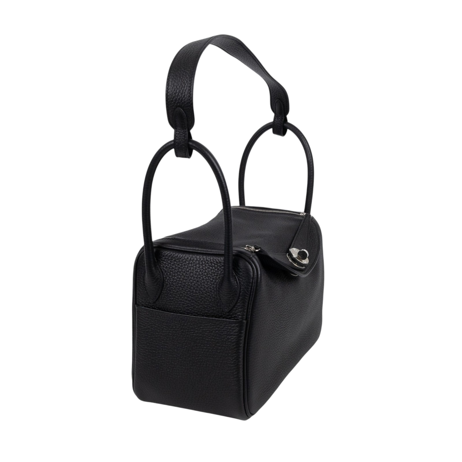 愛馬仕 Hermes Lindy 琳迪包 26 黑色 銀色五金 H073428CK89 /BMA756CI B刻黑銀LINDY26 購買證明