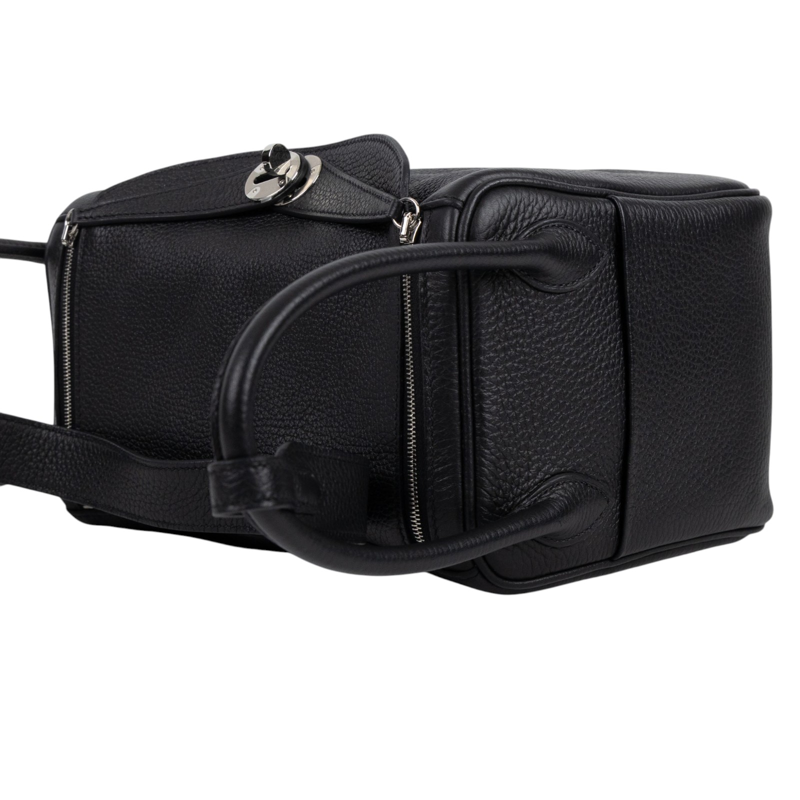 愛馬仕 Hermes Lindy 琳迪包 26 黑色 銀色五金 H073428CK89 /BMA756CI B刻黑銀LINDY26 購買證明