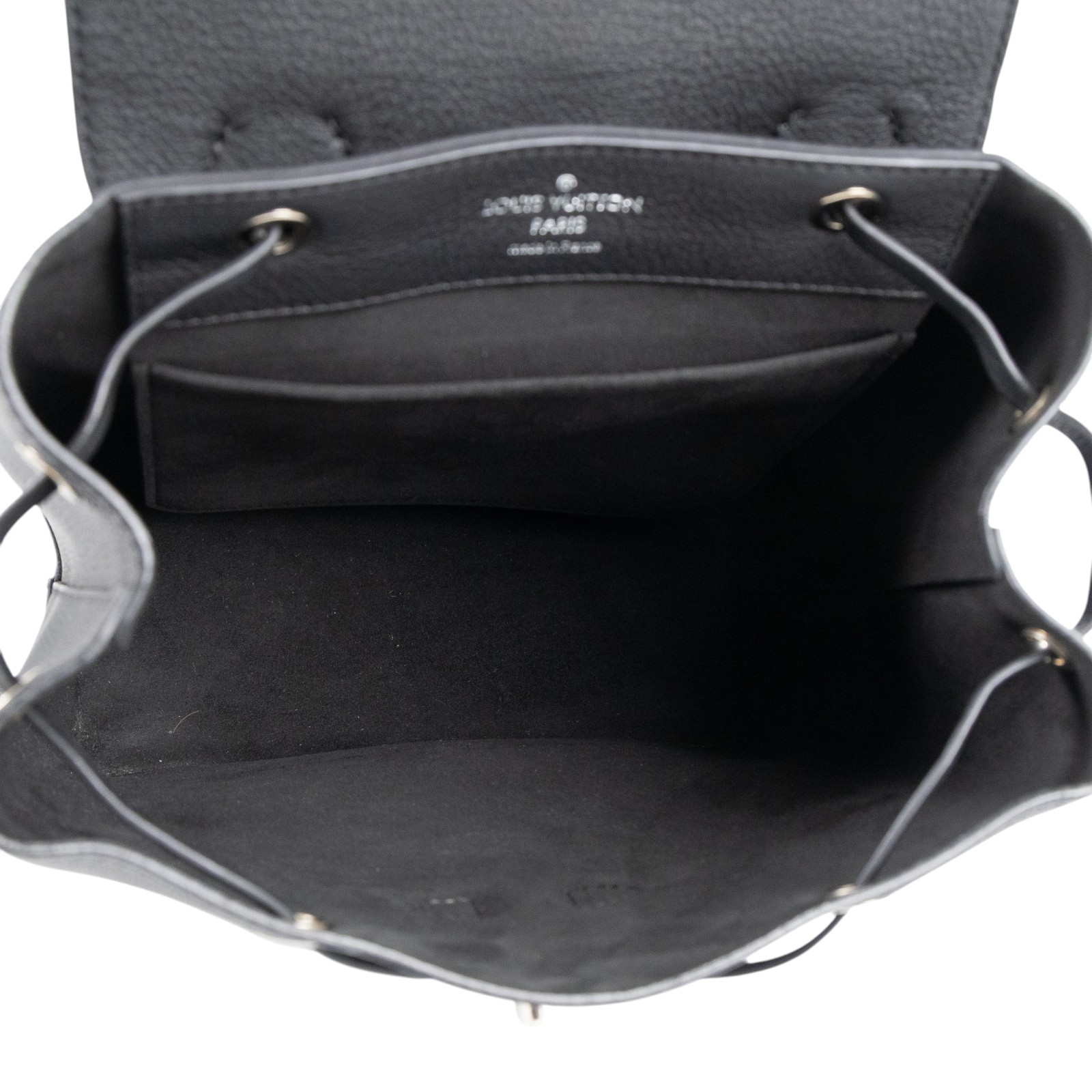 路易威登 LOUIS VUITTON Lockme Backpack 翻蓋 束口 後背包 M41815 黑LOCKME後背包 無附屬品