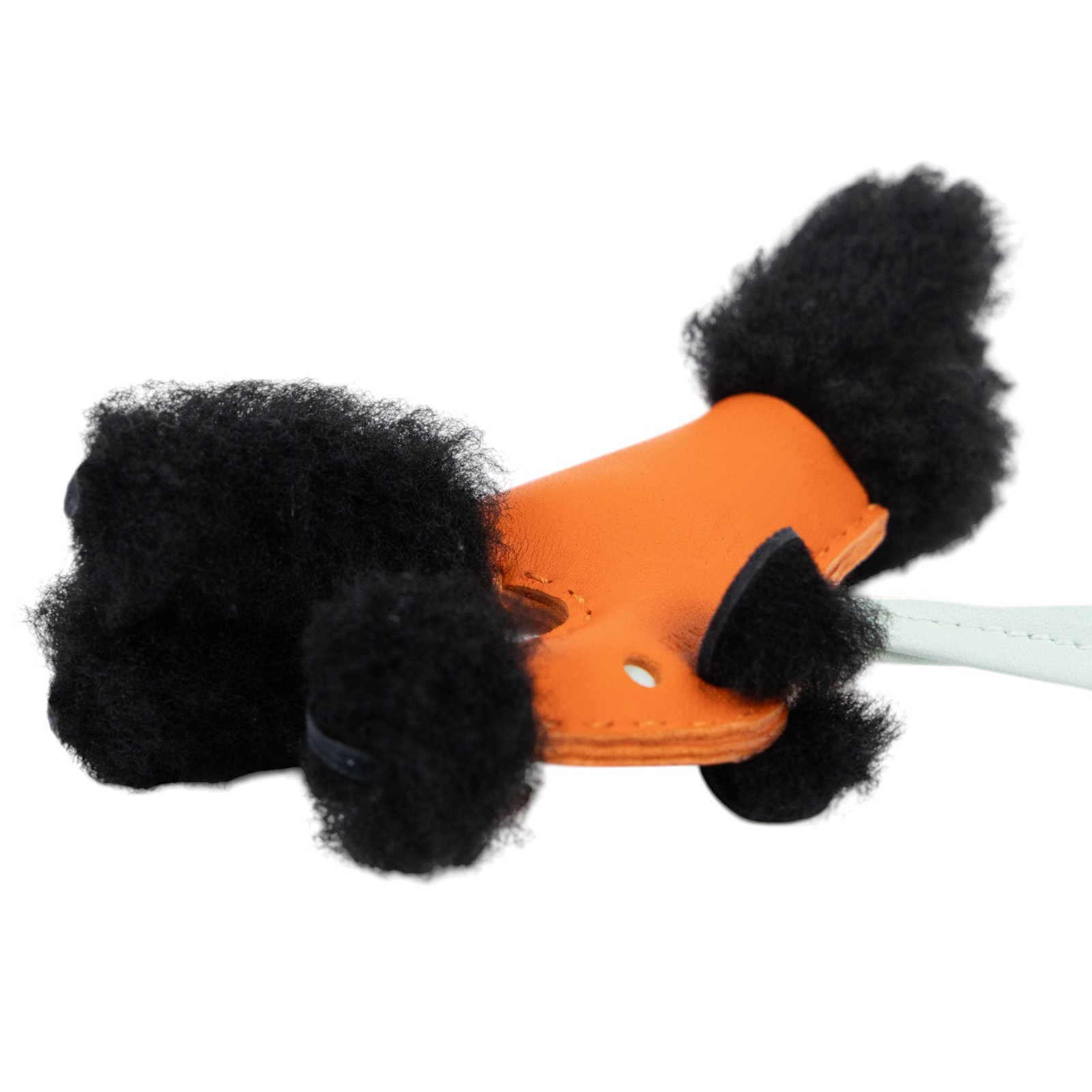 愛馬仕 Hermes Budy charm 吊飾 包掛 狐狸㹴犬 黑色 火焰橙 辣薄荷綠 H083349CACH K刻 橘拚黑毛貴賓狗BUDY吊飾 原廠盒子