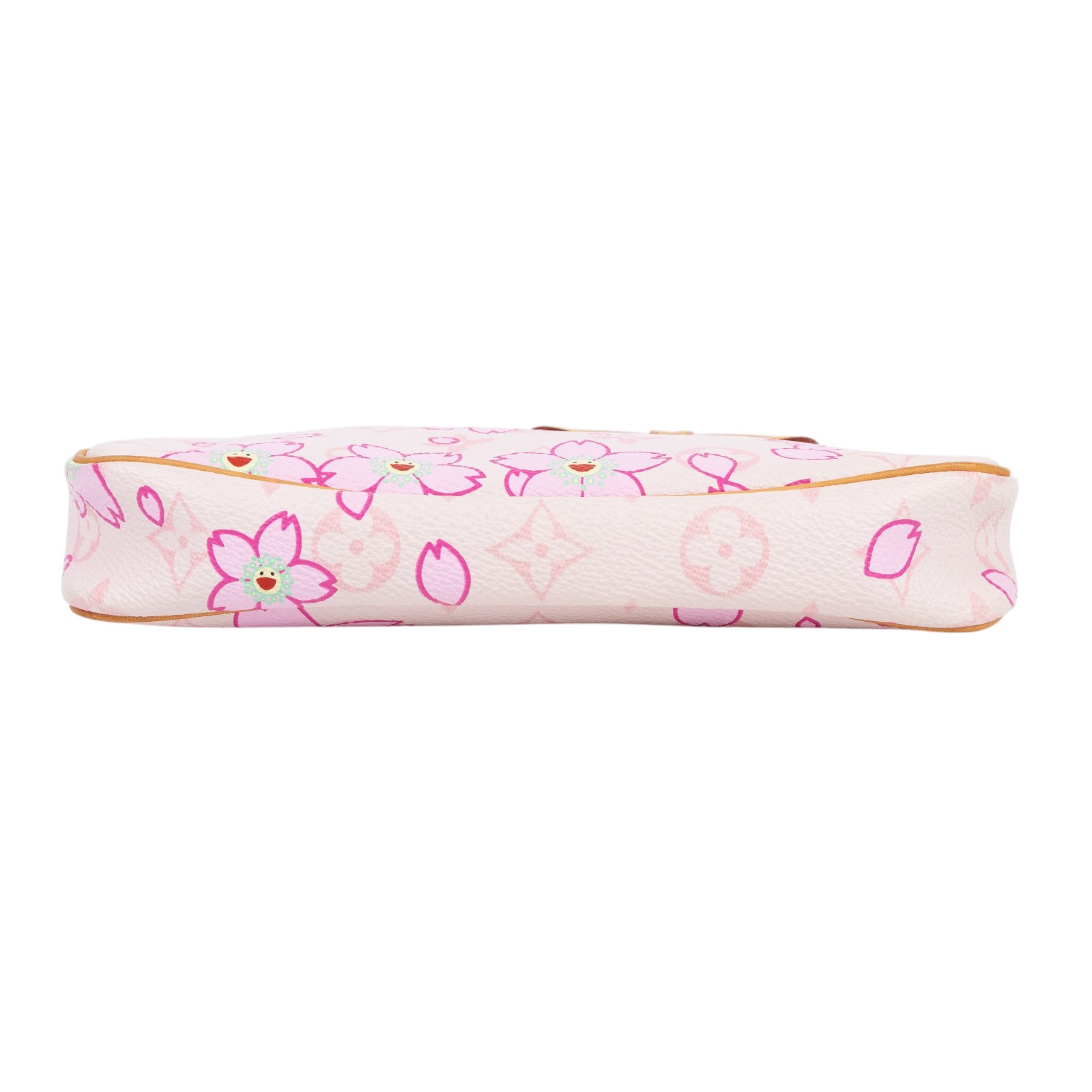 路易威登 LOUIS VUITTON 村上隆 聯名 櫻花系列 蝴蝶結飾邊 手拿包 粉紅 M92007 村上隆櫻花POCHETTE ACCESSOIRES 防塵袋