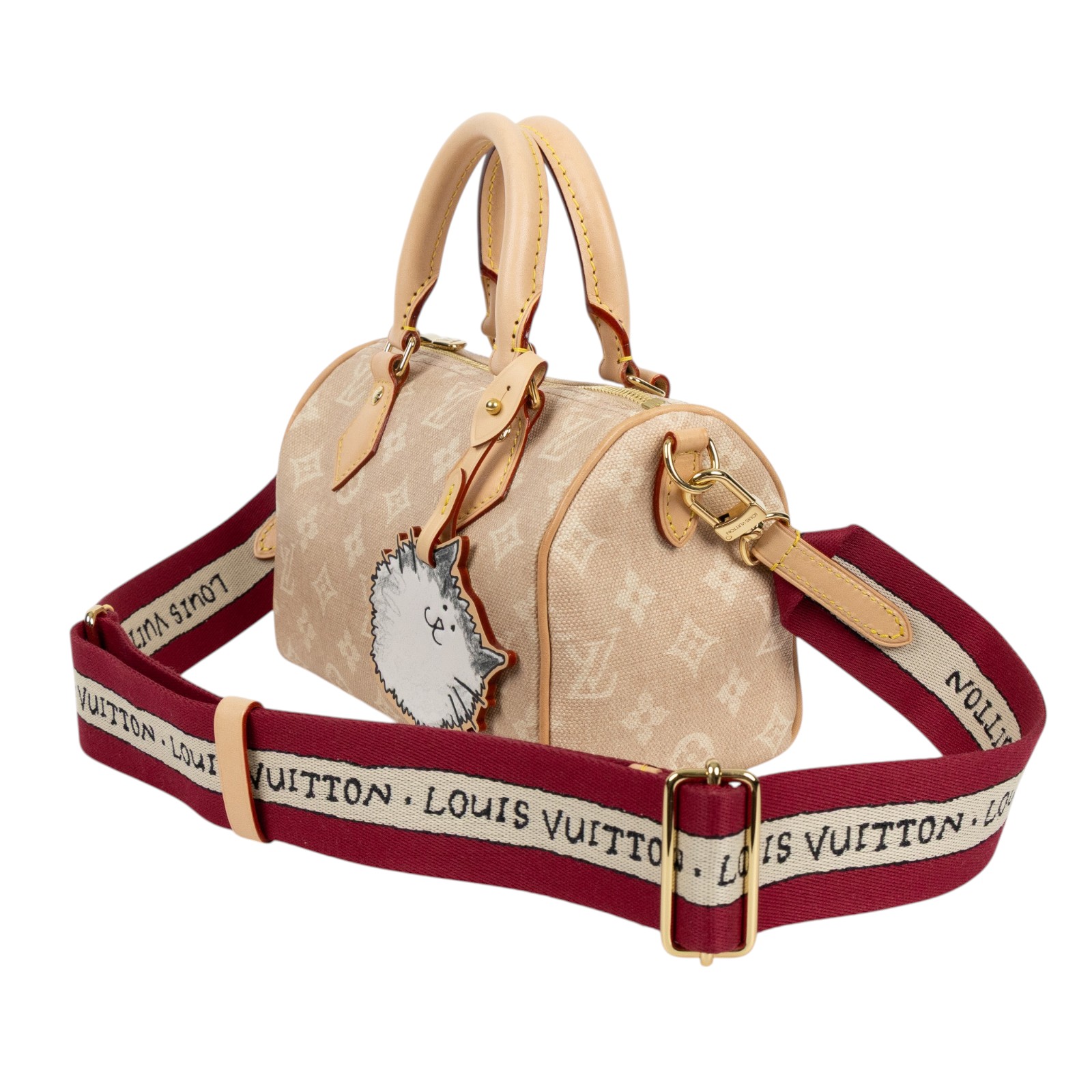 路易威登 LOUIS VUITTON Speedy Bandouliere 20 Meowgram 手提包 肩背包 斜背包 M15151 晶片款  防塵袋/背帶