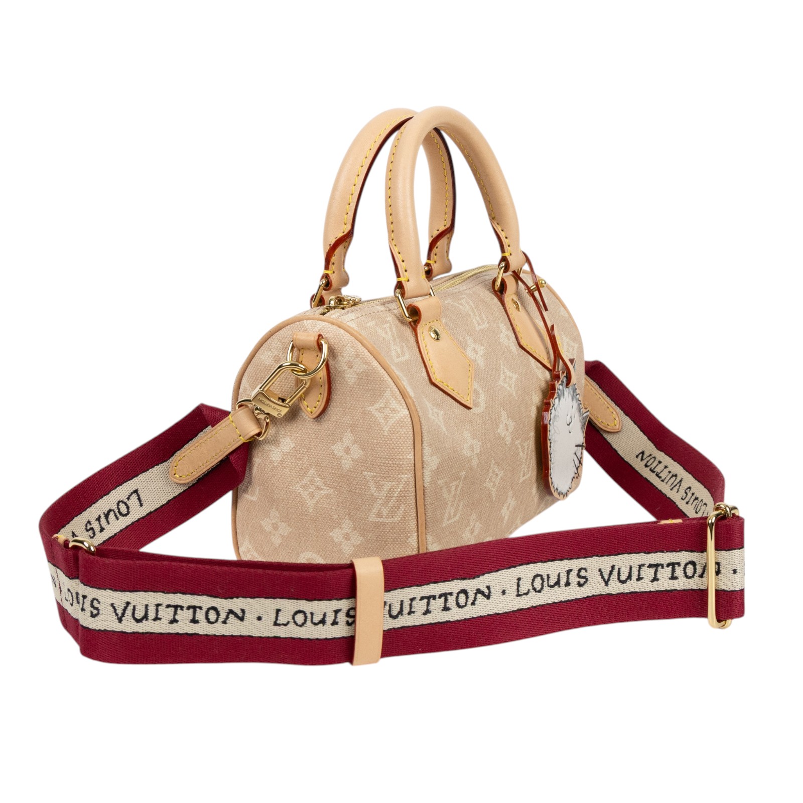 路易威登 LOUIS VUITTON Speedy Bandouliere 20 Meowgram 手提包 肩背包 斜背包 M15151 晶片款  防塵袋/背帶