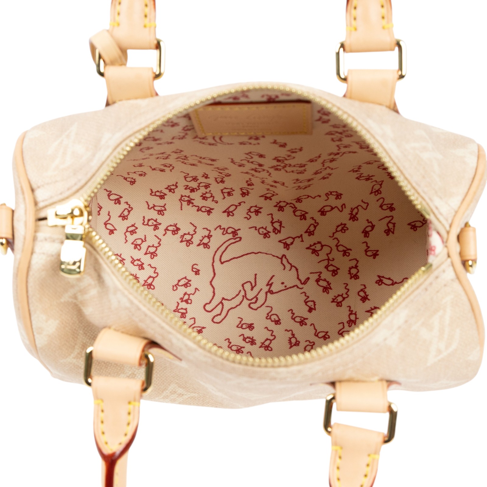 路易威登 LOUIS VUITTON Speedy Bandouliere 20 Meowgram 手提包 肩背包 斜背包 M15151 晶片款  防塵袋/背帶