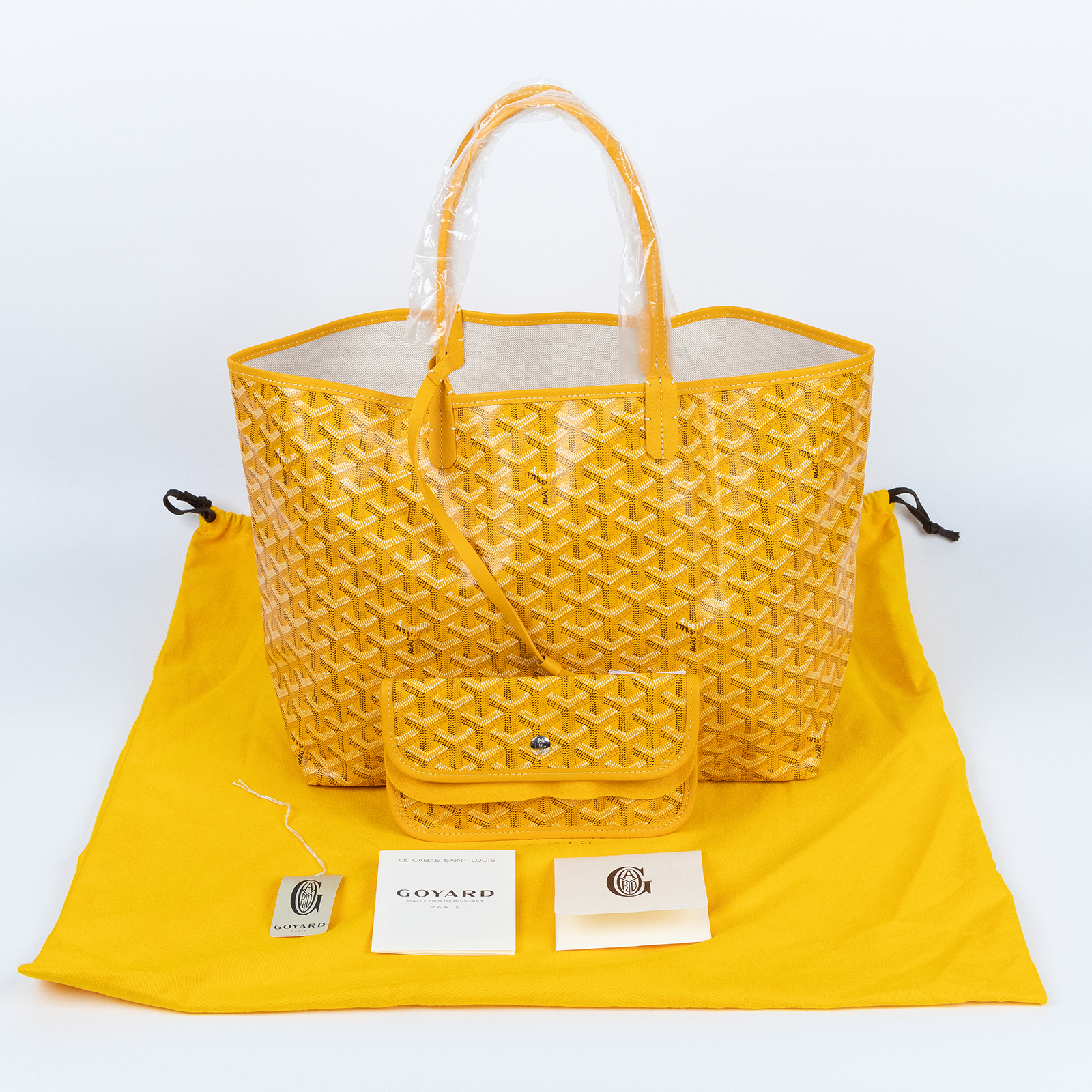 高雅德 GOYARD Saint Louis PM Bag 托特包 STLOUIPMLTY 黃SAINT LOUIS PM 防塵袋/內袋