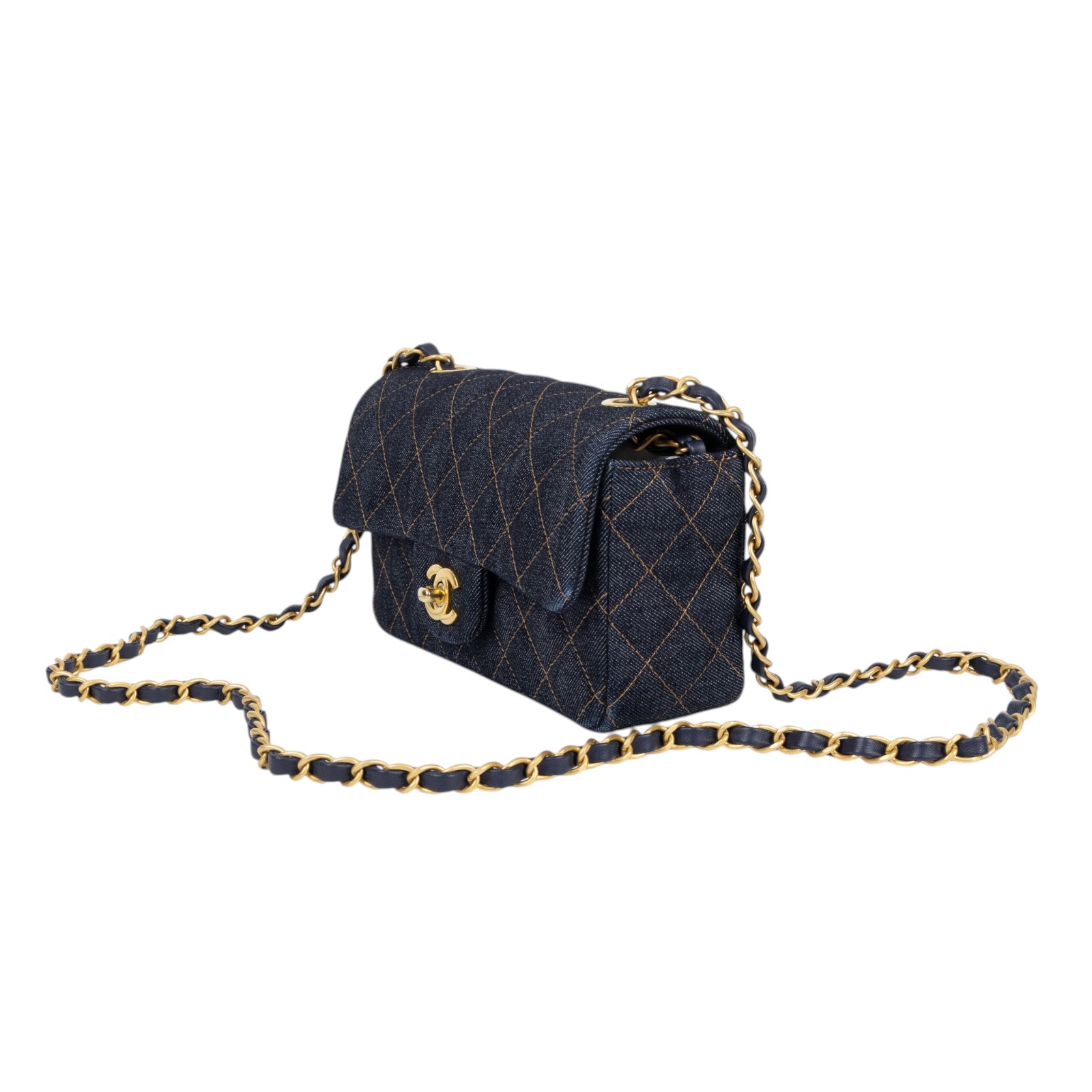香奈兒 CHANEL CF 迷你 口蓋包 A69900 B23660 牛仔COCO20 原廠盒子/防塵袋/購買證明影本