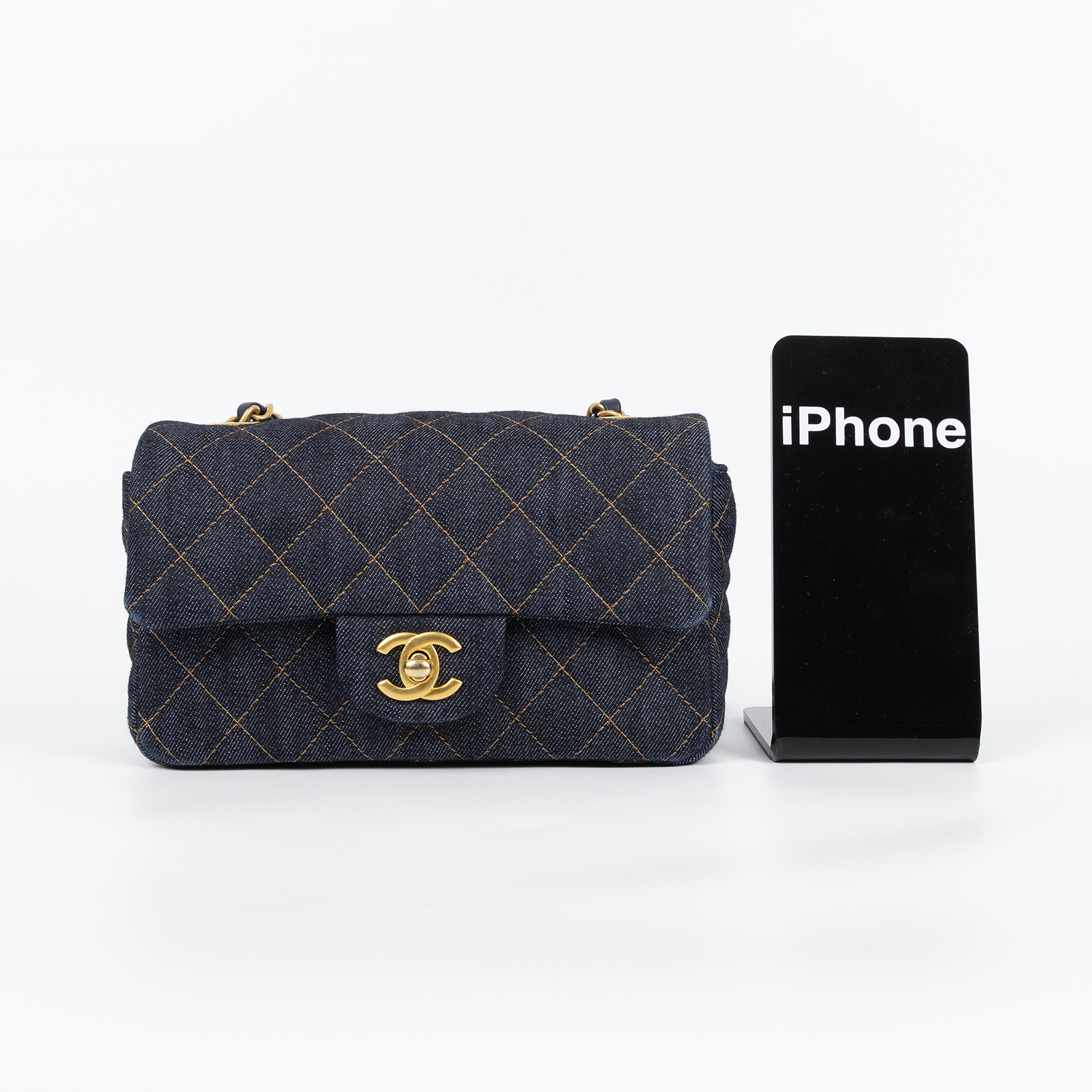 香奈兒 CHANEL CF 迷你 口蓋包 A69900 B23660 牛仔COCO20 原廠盒子/防塵袋/購買證明影本