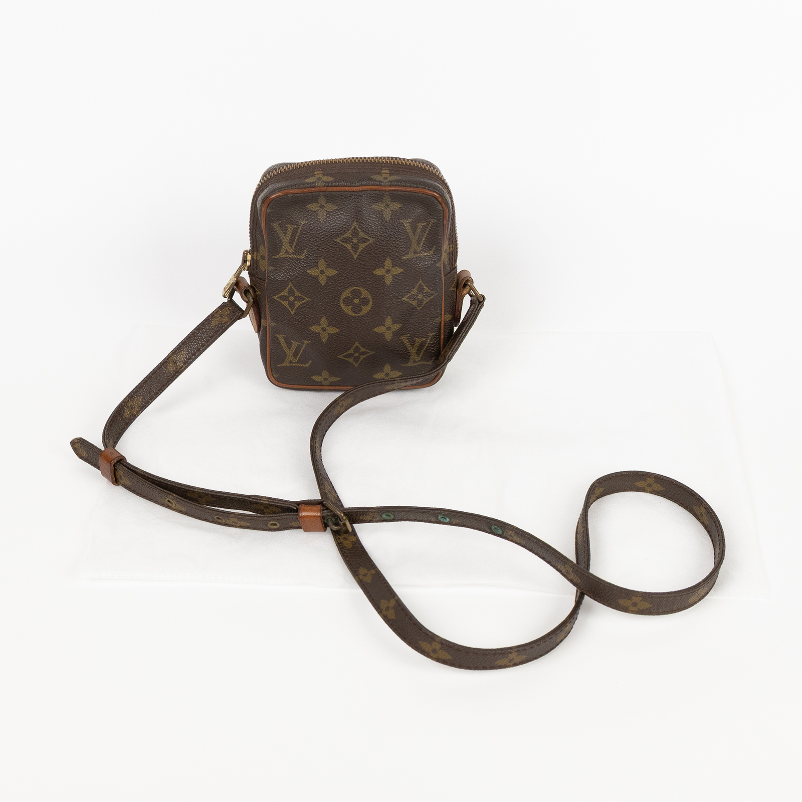 路易威登 LOUIS VUITTON Mini Danube 單肩包 斜背包 M45268 原花DANUBE MINI 無附屬品
