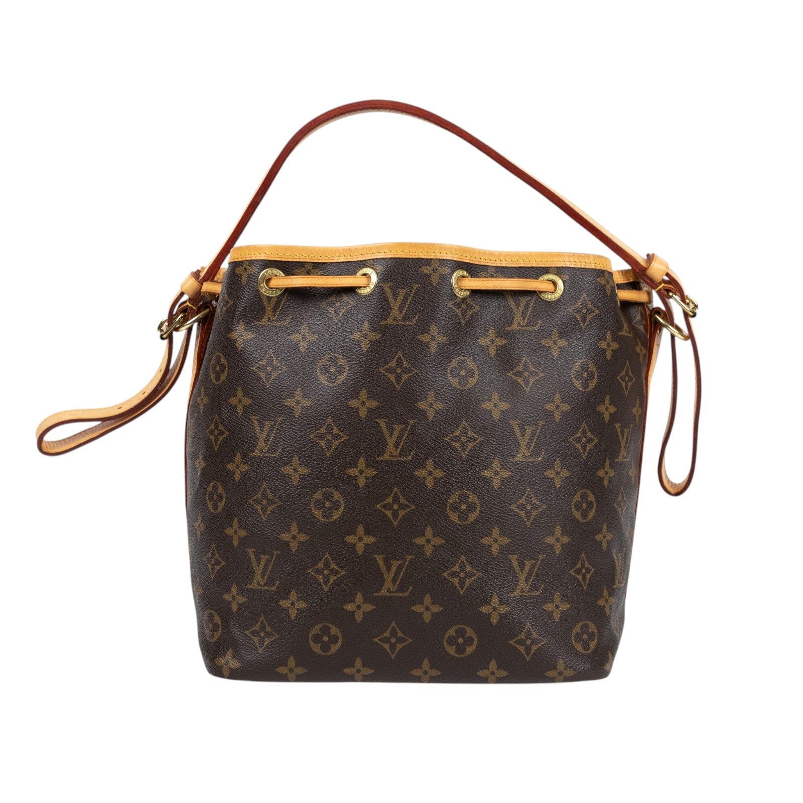 路易威登 LOUIS VUITTON Petit Noé 舊款 束口水桶包 M42226 原花水桶包 中款 防塵袋