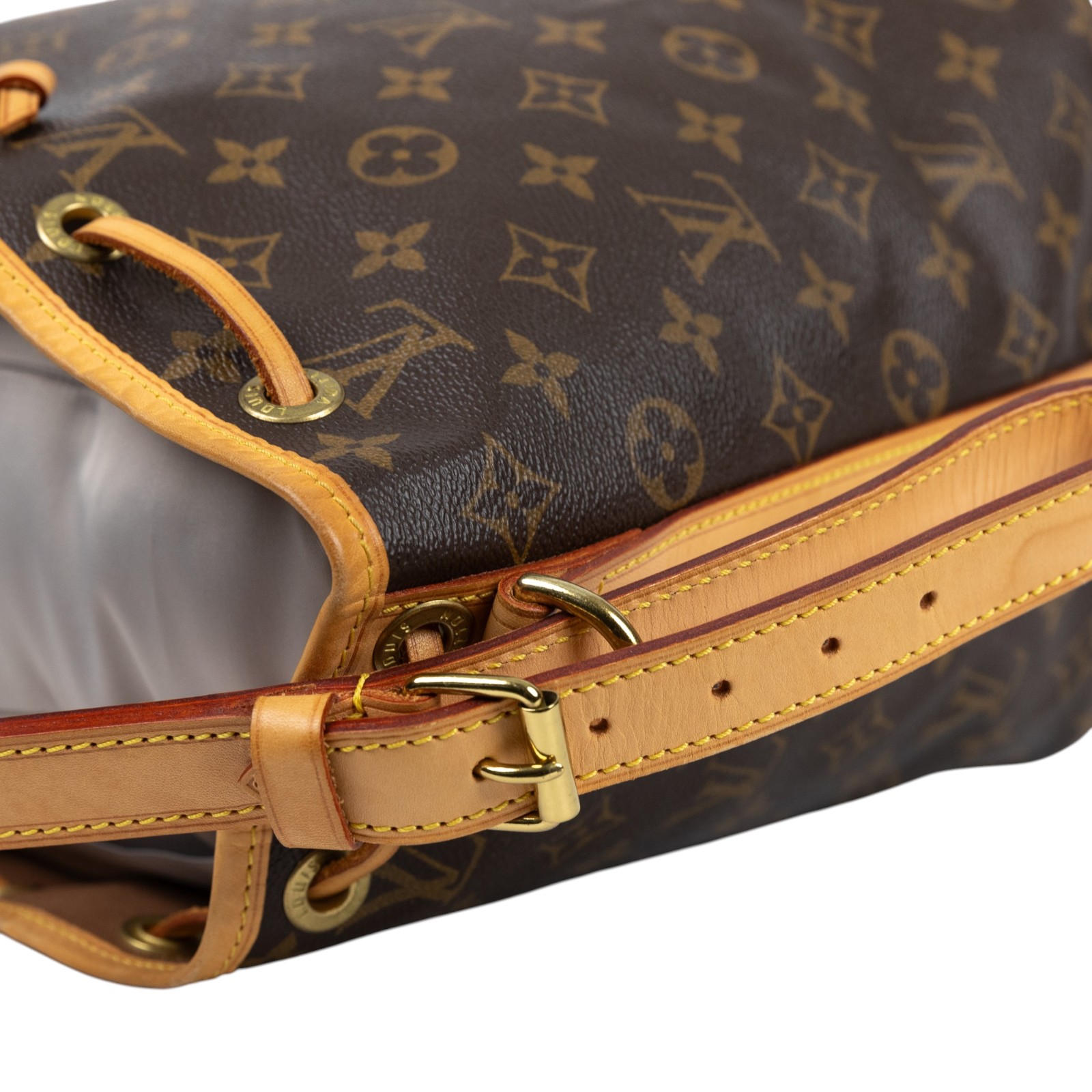 路易威登 LOUIS VUITTON Petit Noé 舊款 束口水桶包 M42226 原花水桶包 中款 防塵袋