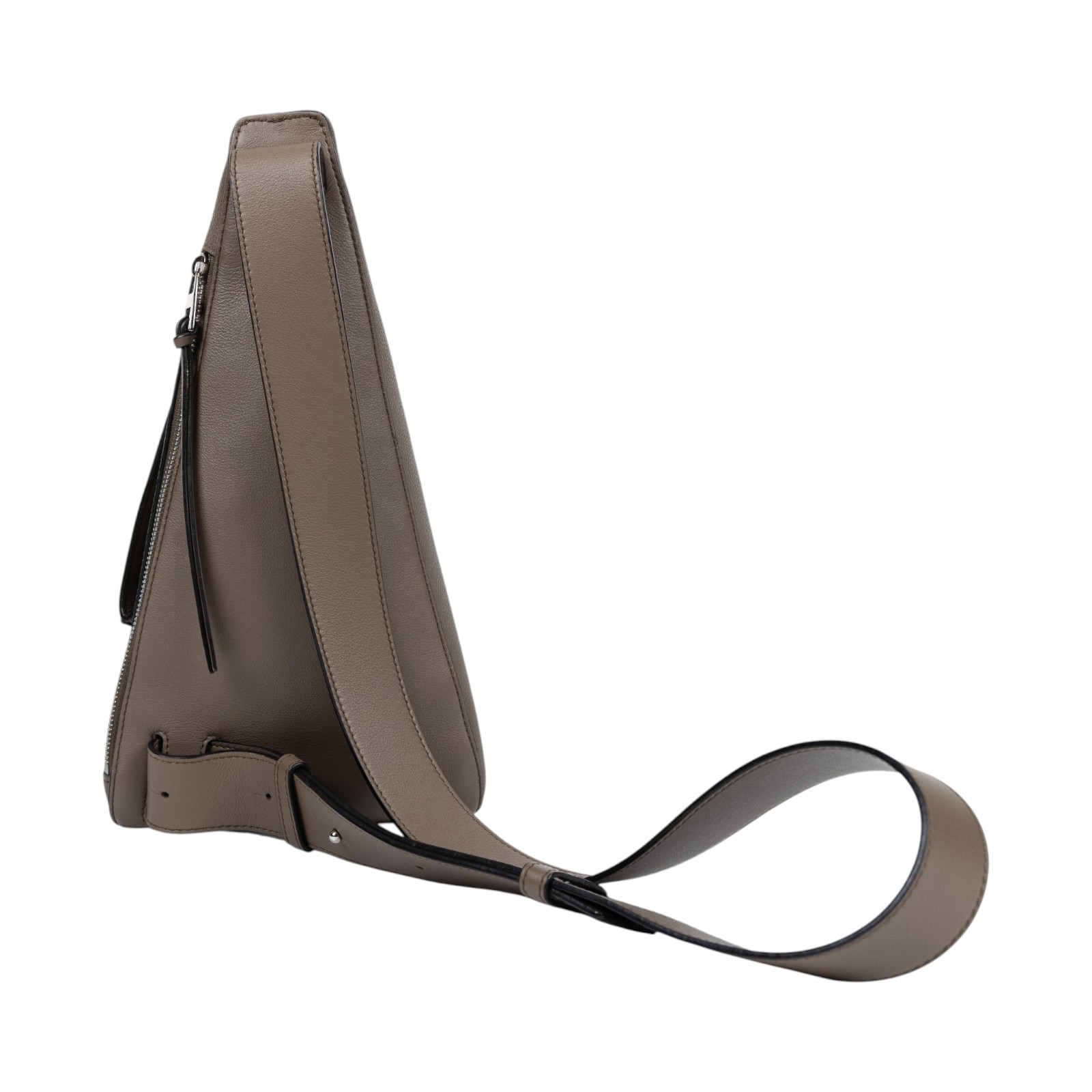 羅意威 LOEWE Anton Sling 皮革 肩背包 斜背包 B511A09X06 灰棕ANTON SLING胸包 防塵袋