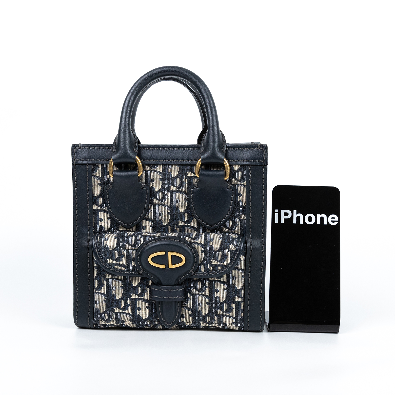 迪奧 CHRISTIAN DIOR 迷你 托特包 手提包 肩背包 M8618CTZQ 藍老花托特2WAY 背帶