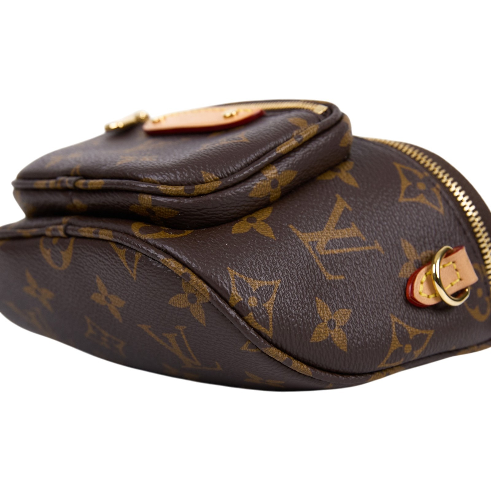 路易威登 LOUIS VUITTON Mini Bumbag 迷你 腰包 鏈條 單肩包 M82335 晶片款 原花MINI BUMBAG 原廠盒子/防塵袋/背帶