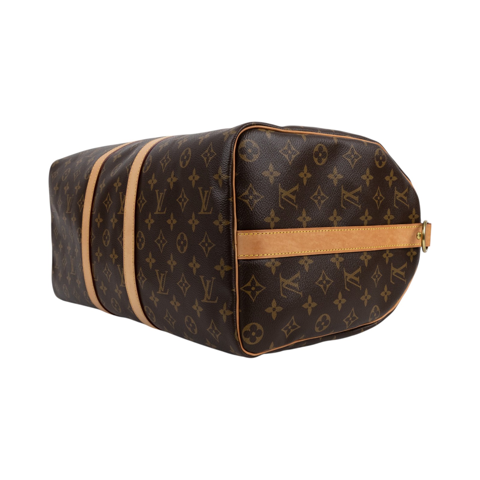 路易威登 LOUIS VUITTON Keepall Bandoulière 45 Monogram經典帆布 波士頓包  旅行袋 M41418 晶片款  鎖組/背帶2/行李吊牌