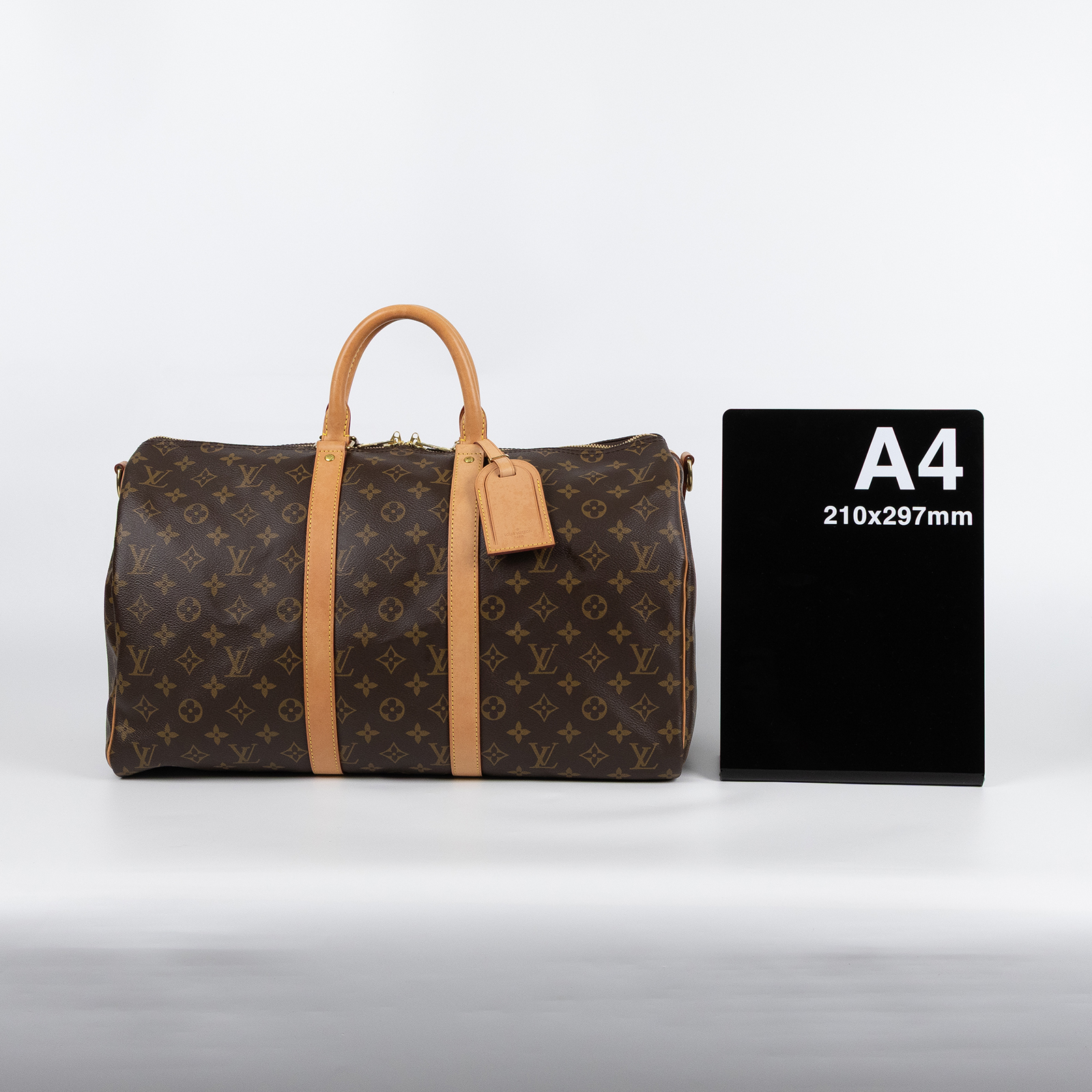 路易威登 LOUIS VUITTON Keepall Bandoulière 45 Monogram經典帆布 波士頓包  旅行袋 M41418 晶片款  鎖組/背帶2/行李吊牌