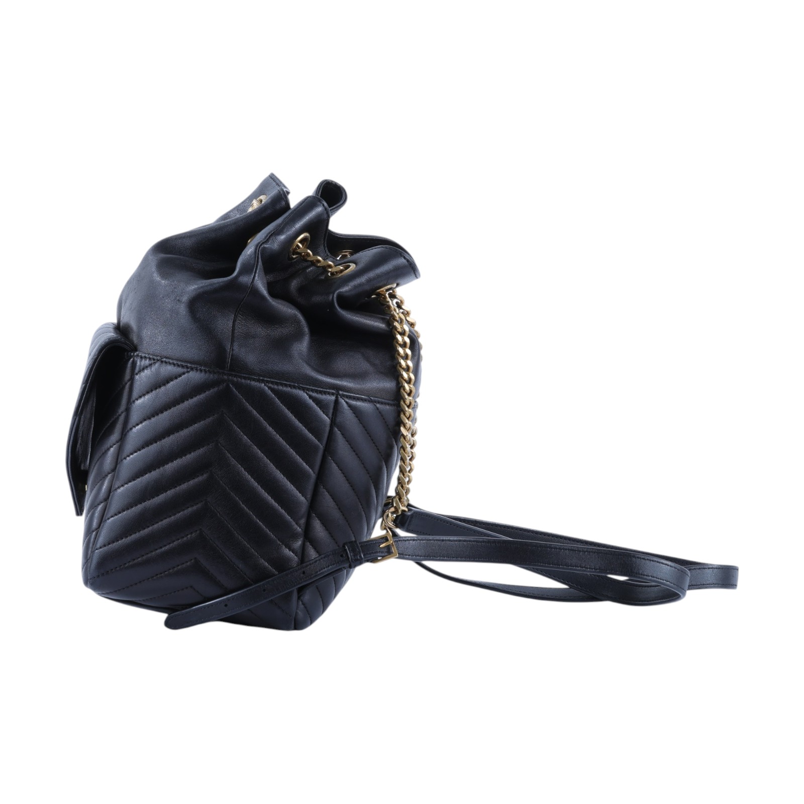 聖羅蘭 YSL SAINT LAURENT Joe 後背包 6726091EL07 黑金JOE後背包 防塵袋
