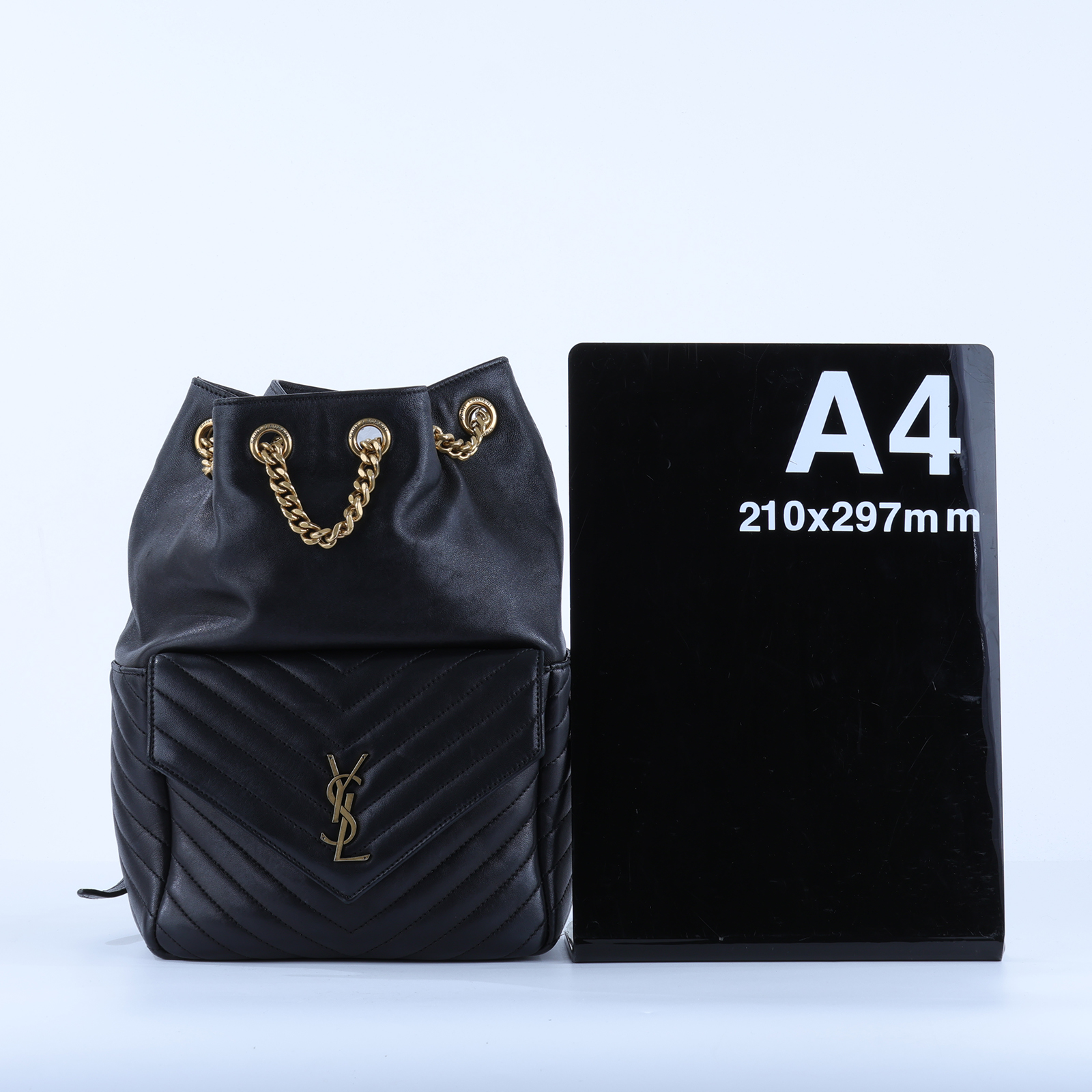 聖羅蘭 YSL SAINT LAURENT Joe 後背包 6726091EL07 黑金JOE後背包 防塵袋
