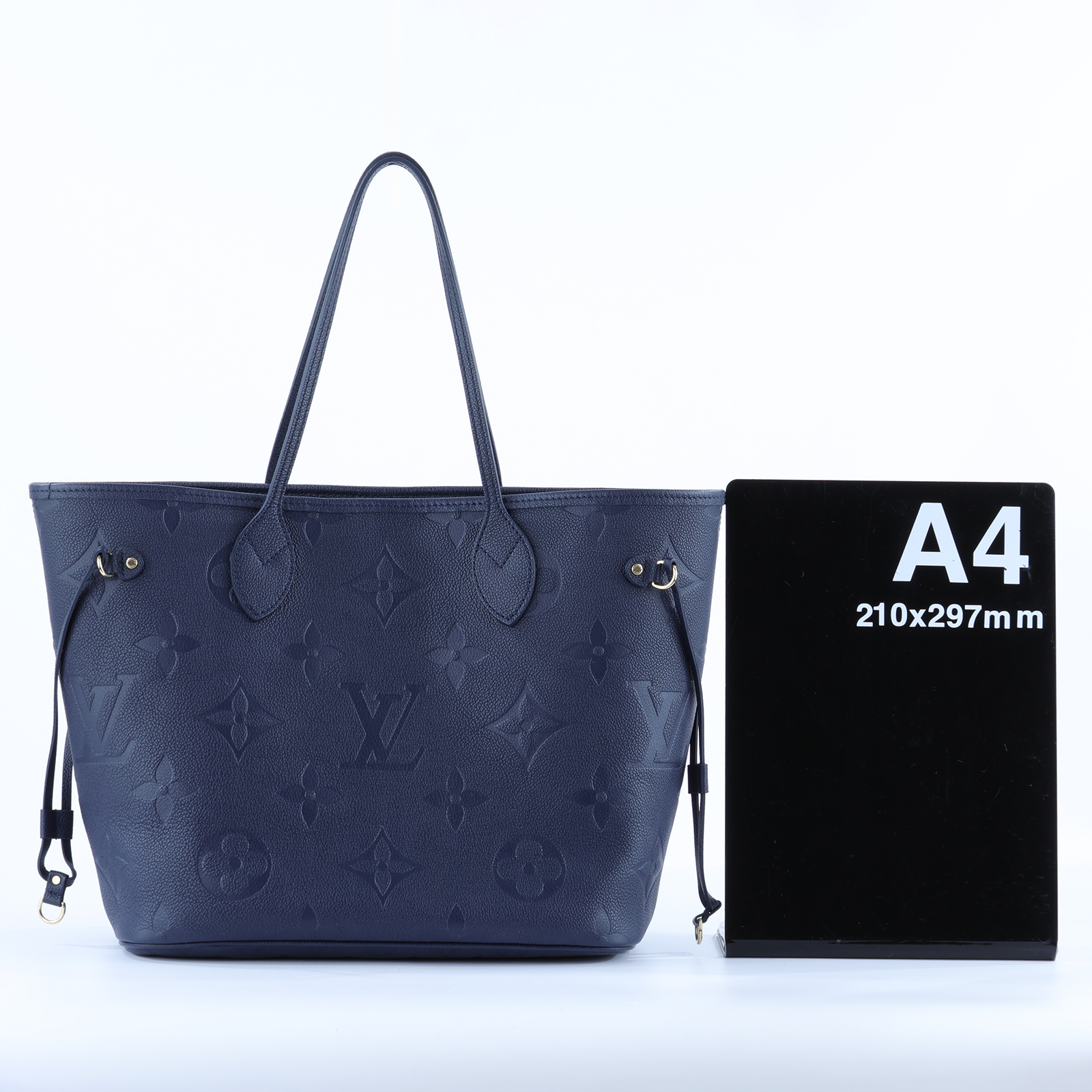 路易威登 LOUIS VUITTON Neverfull MM 托特包 肩背包 M47143 晶片款 海軍藍Neverfull MM 防塵袋
