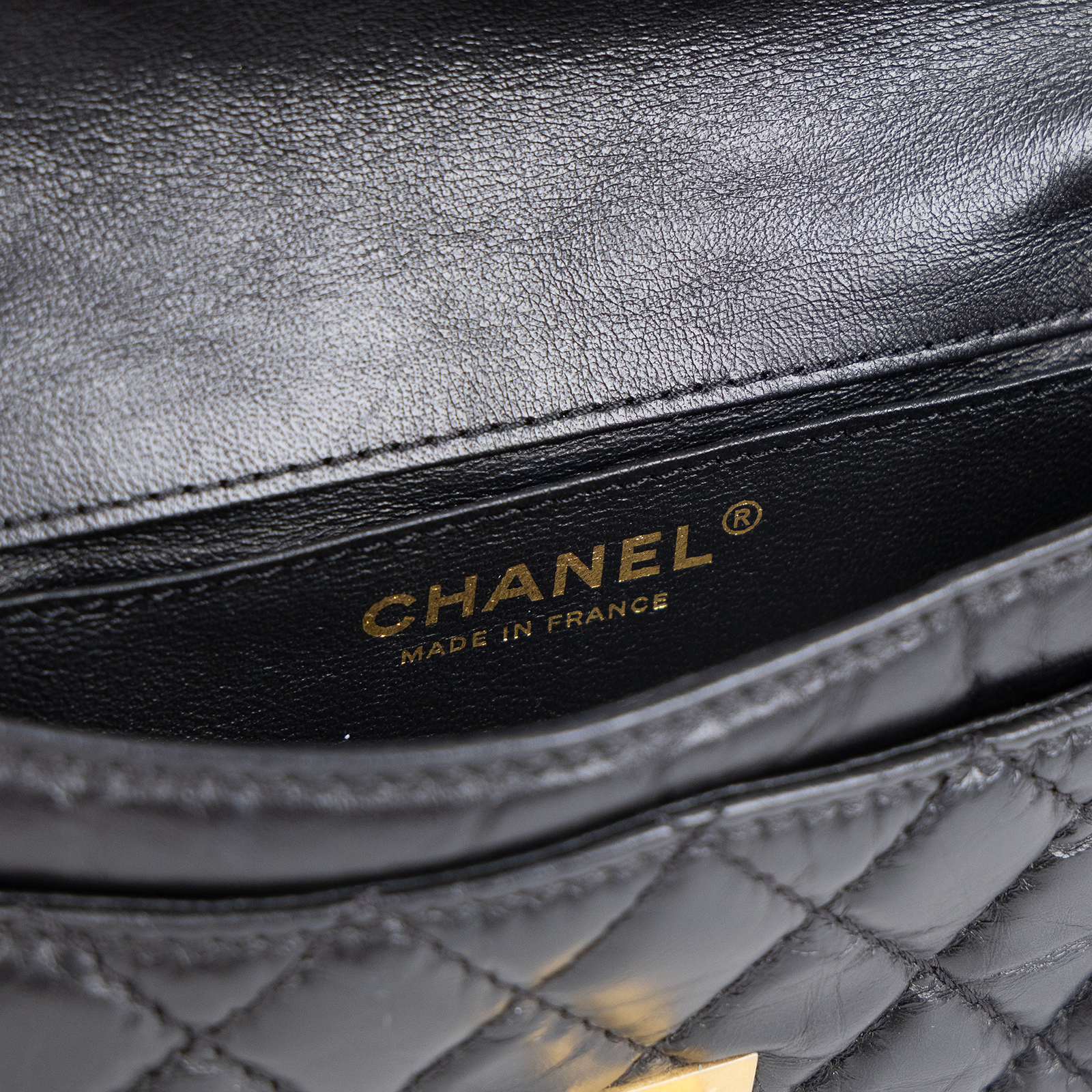 香奈兒 CHANEL 2.55 腰包 口蓋包 A57791 27開 黑2.55腰包 保證卡