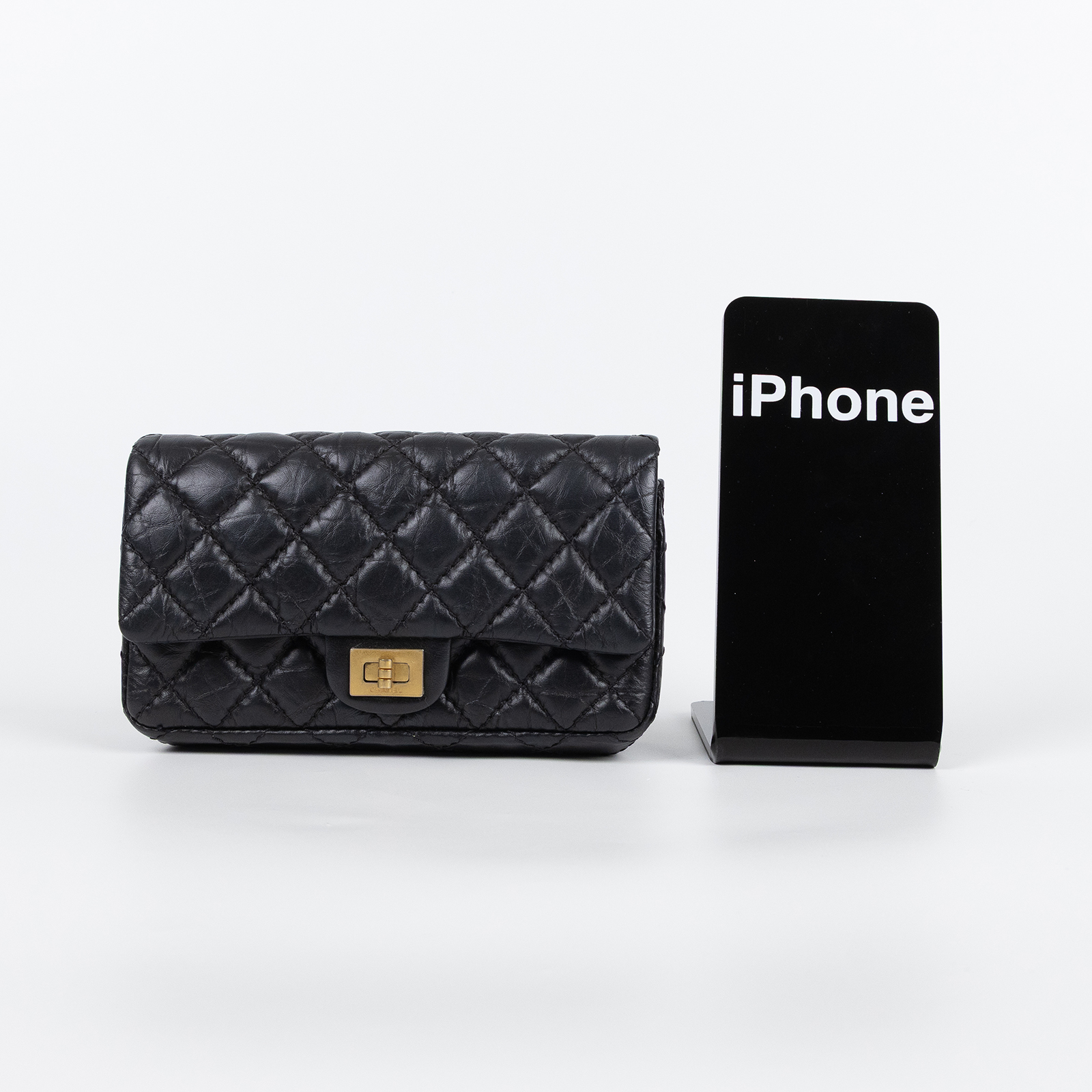 香奈兒 CHANEL 2.55 腰包 口蓋包 A57791 27開 黑2.55腰包 保證卡