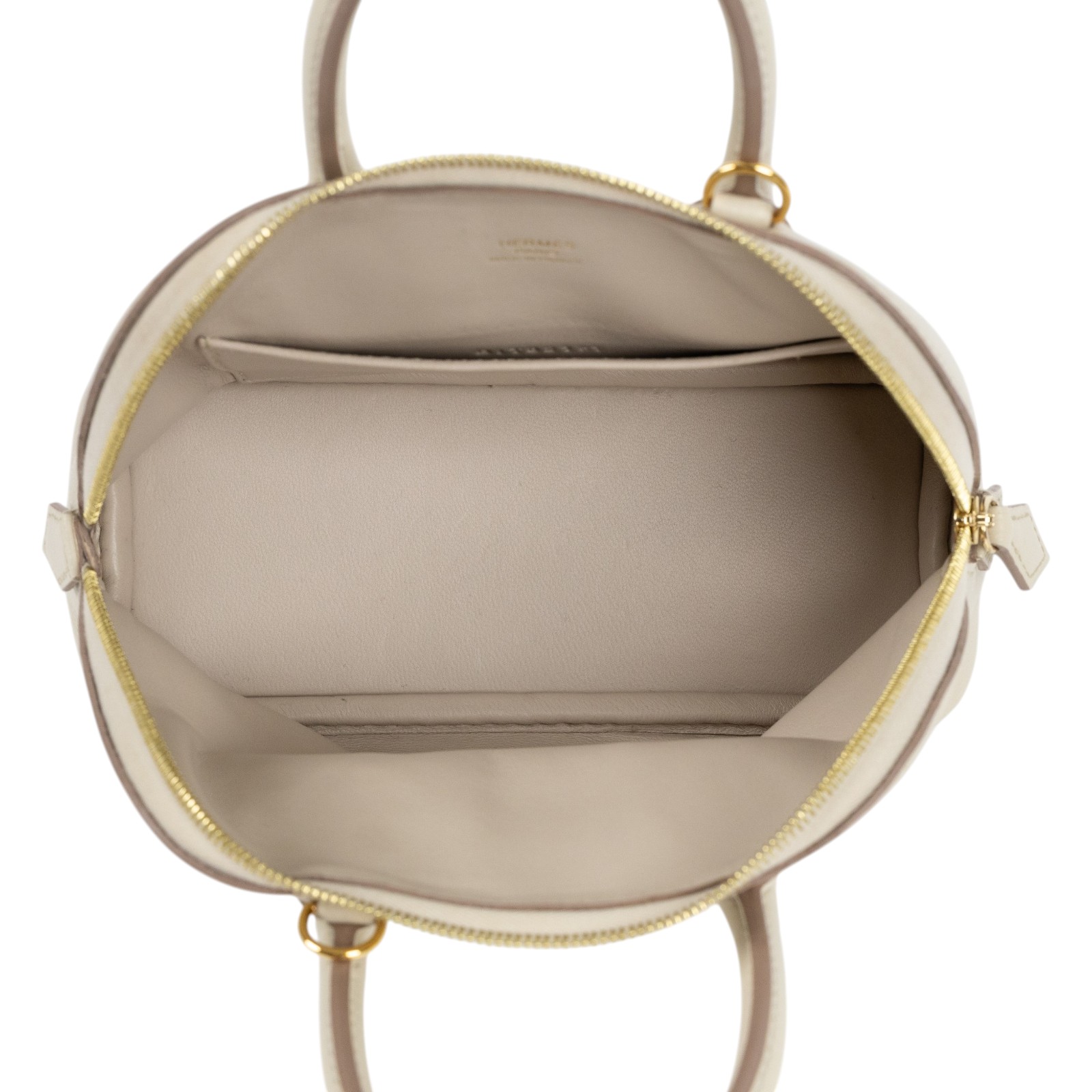 愛馬仕 Hermes Bolide Bag 1923 柏莉包 mini 金色五金 冰川白 H075180CC8L B刻  原廠盒子/防塵袋/背帶/加拿大購買證明