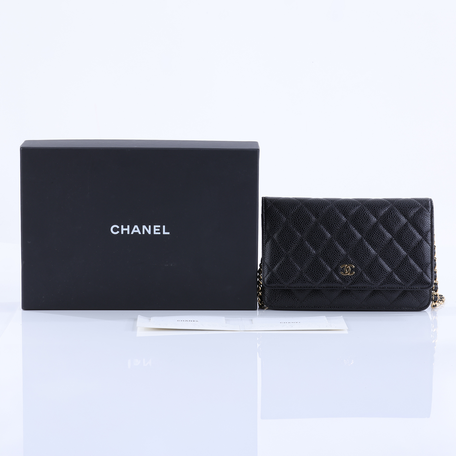 香奈兒 CHANEL WOC 肩背包 斜背包 AP1649 28開黑荔枝WOC 原廠盒子/防塵袋