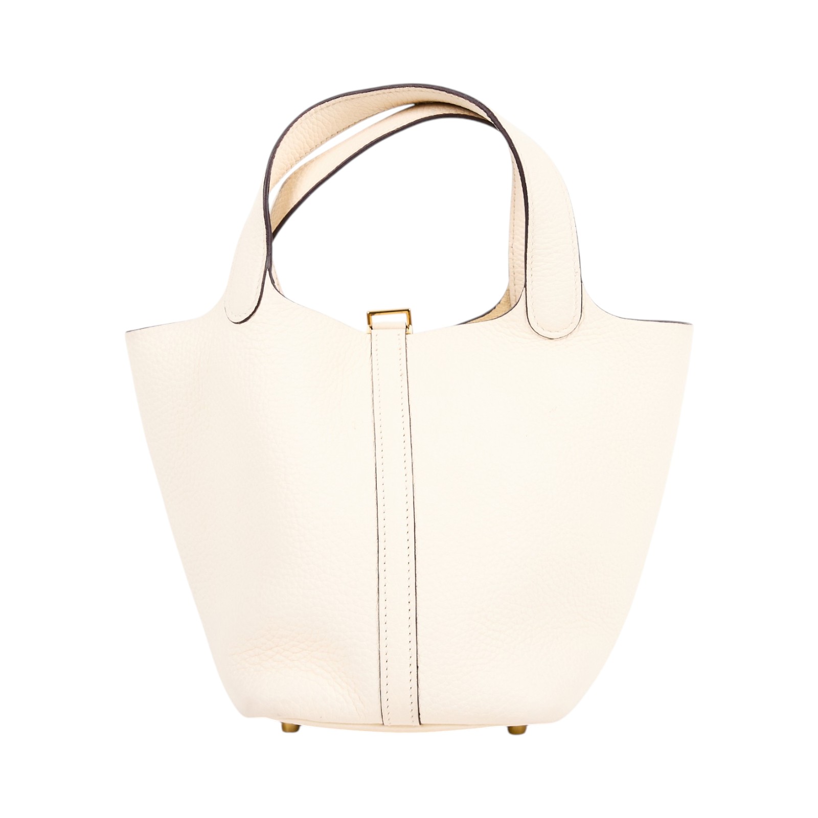 愛馬仕 Hermes Picotin Lock 18 菜籃子包 金色五金 奶油白 H056289CCI2 /Z刻  原廠盒子/防塵袋/鎖組/購買證明
