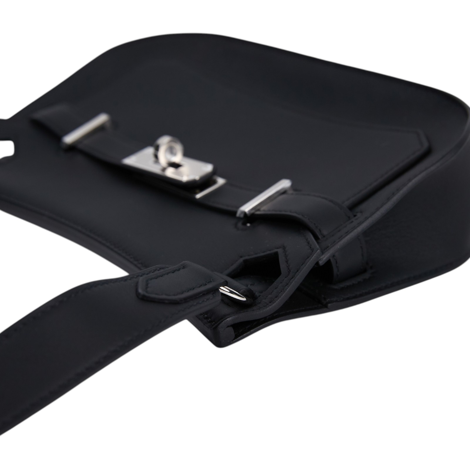 愛馬仕 Hermes Jypsiere 吉普賽包 Mini 黑色 銀色五金 H088004CK89 G   原廠盒子/購買證明/防塵袋
