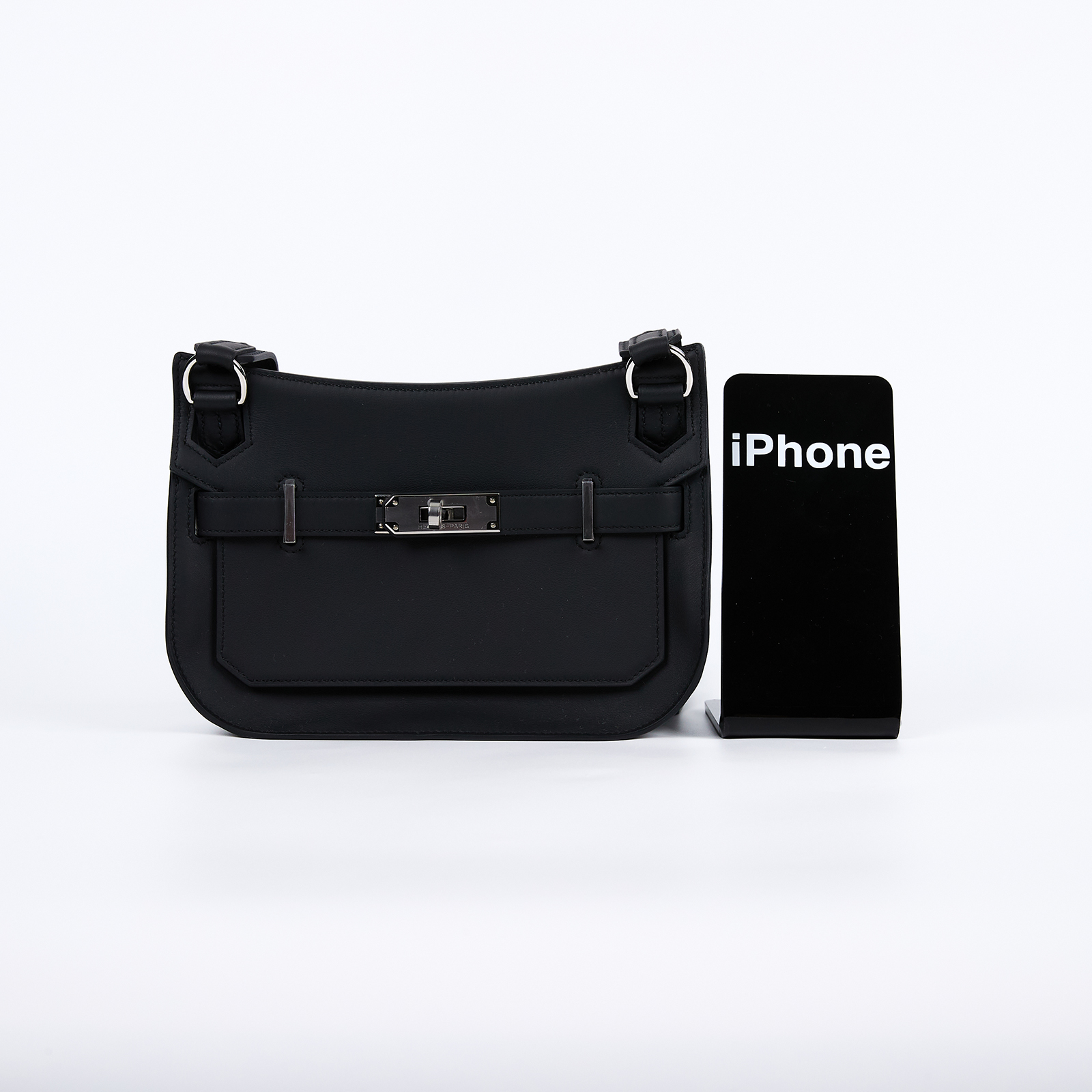 愛馬仕 Hermes Jypsiere 吉普賽包 Mini 黑色 銀色五金 H088004CK89 G   原廠盒子/購買證明/防塵袋