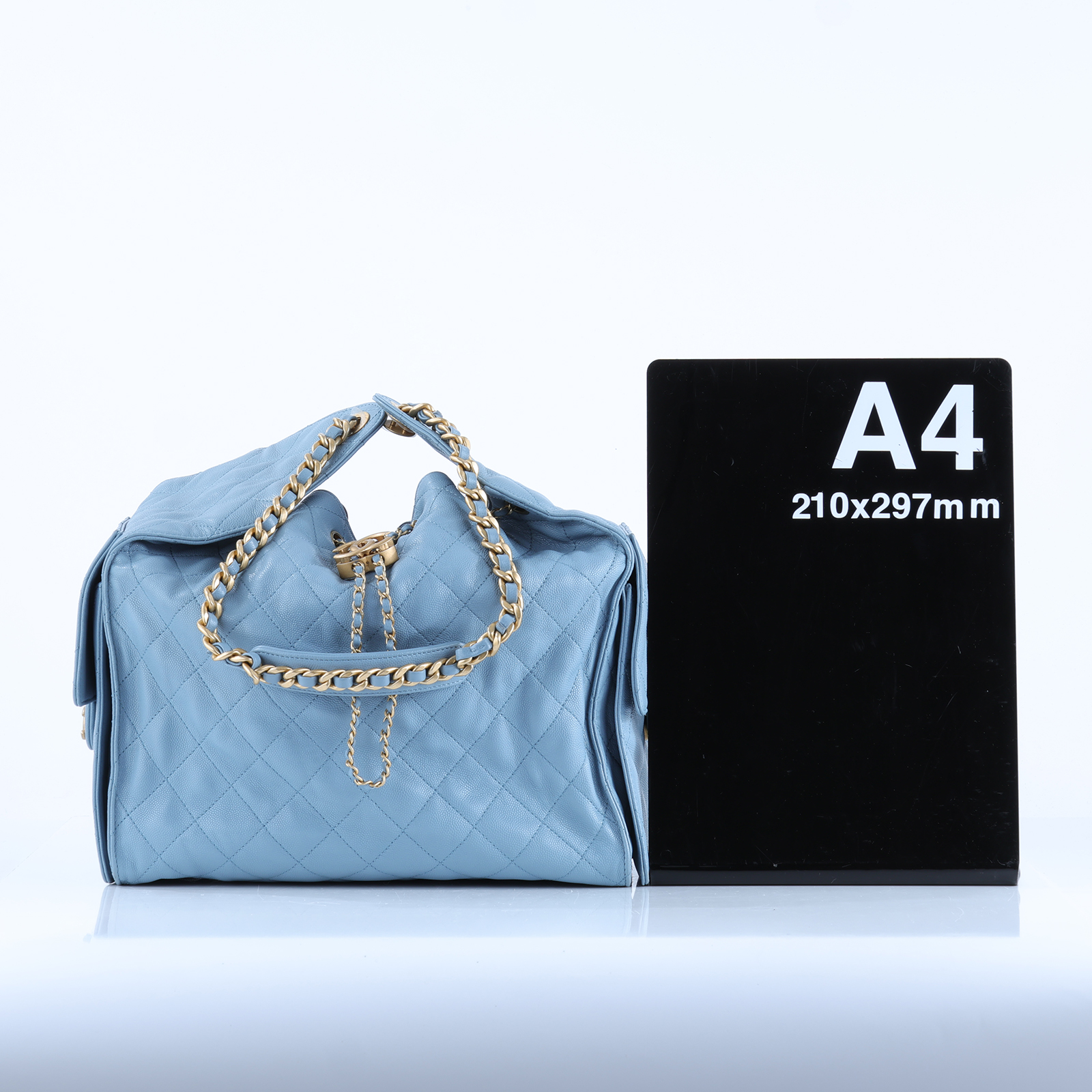 香奈兒 CHANEL 25 中型包 AS5311 晶片款 藍荔枝25包 中號 無附屬品