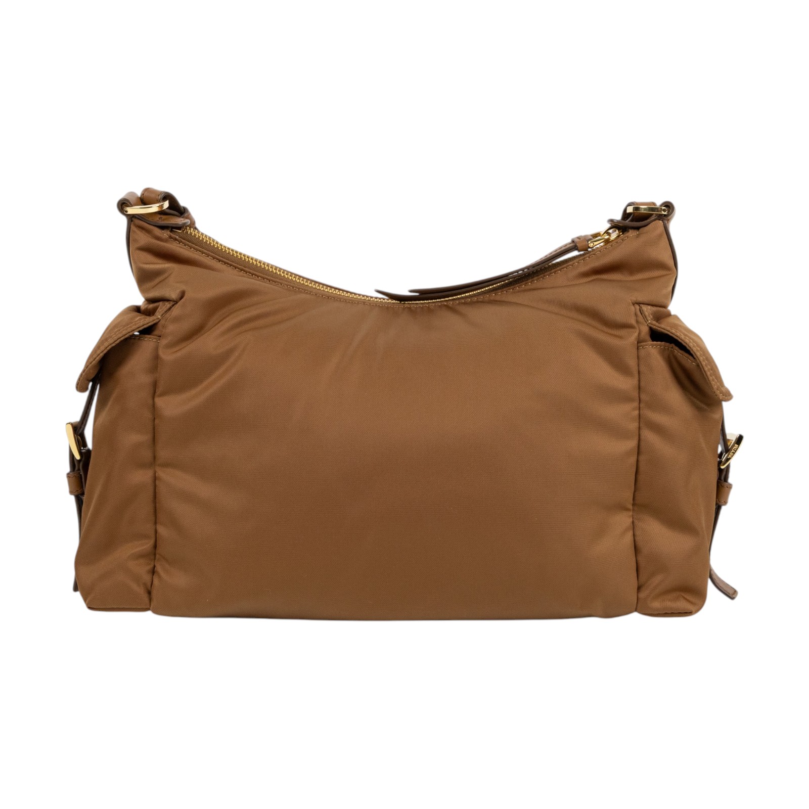 普拉達 PRADA Explore Re-Nylon 皮革 肩背包 大型 1BC264_RDLN 咖色Explore尼龍肩背包 大號 防塵袋