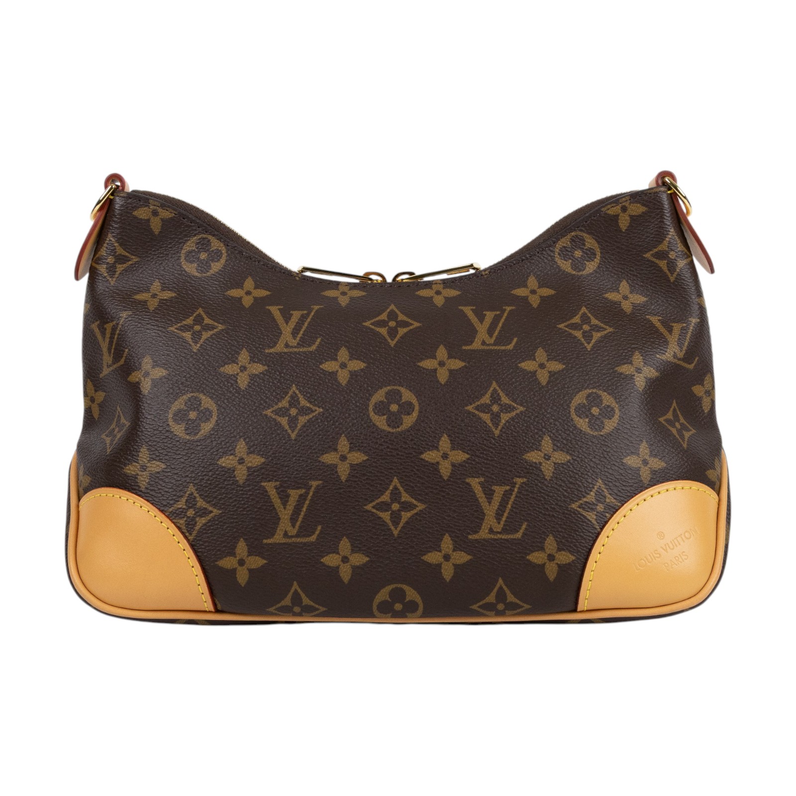 路易威登 LOUIS VUITTON Boulogne 牛角包 手提 斜肩背包 M45832 晶片款 原花Boulogne PM 防塵袋/背帶