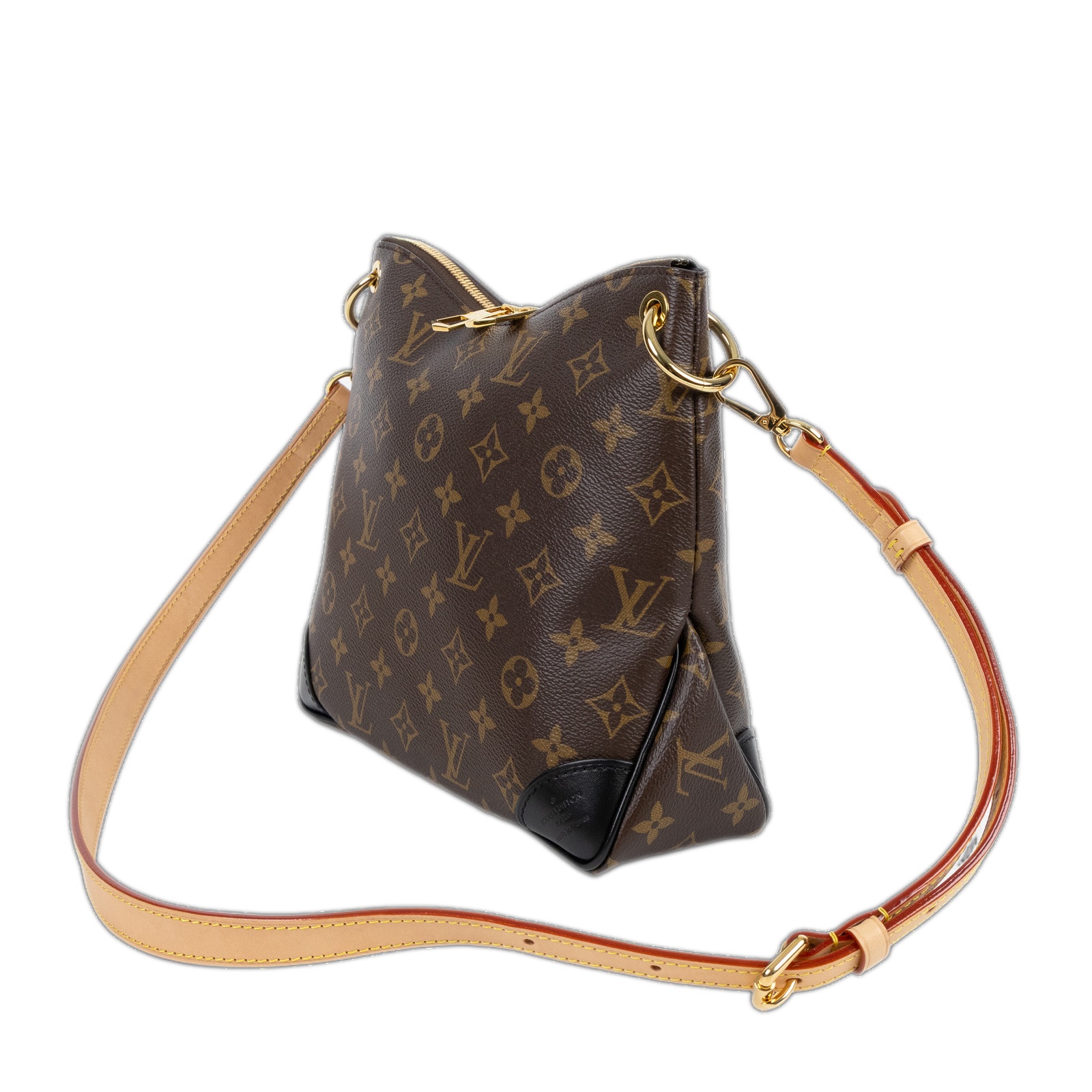 路易威登 LOUIS VUITTON Odéon PM 經典原花 天然色皮革 拉鍊 肩背 斜背包 M45354 晶片款 原花ODEON NM PM 防塵袋/背帶