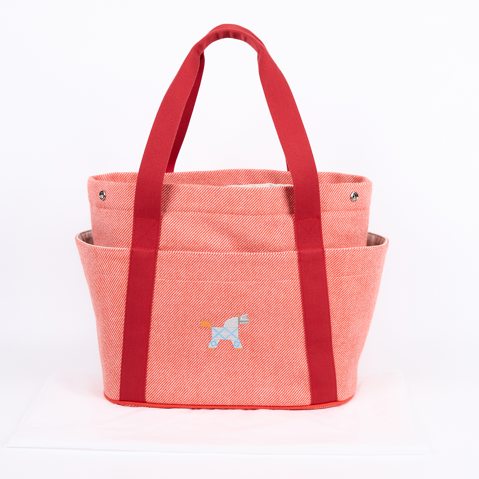 愛馬仕 Hermes Animaux Nattes 羊毛 育兒包 火橘色 H103833Mv02 H103833M 火焰橘NAPPY 無附屬品