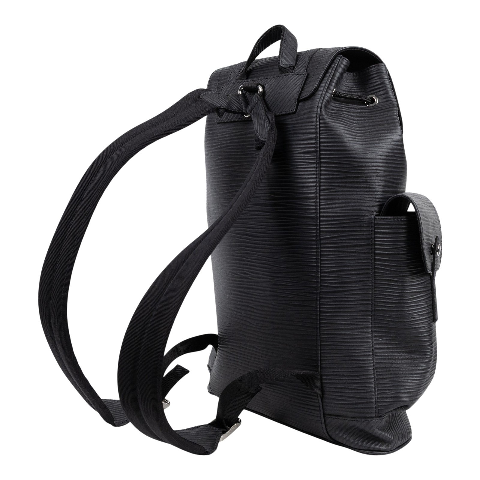 路易威登 LOUIS VUITTON Christopher MM 後背包 Epi XL 壓紋皮革 M24326 晶片款  防塵袋