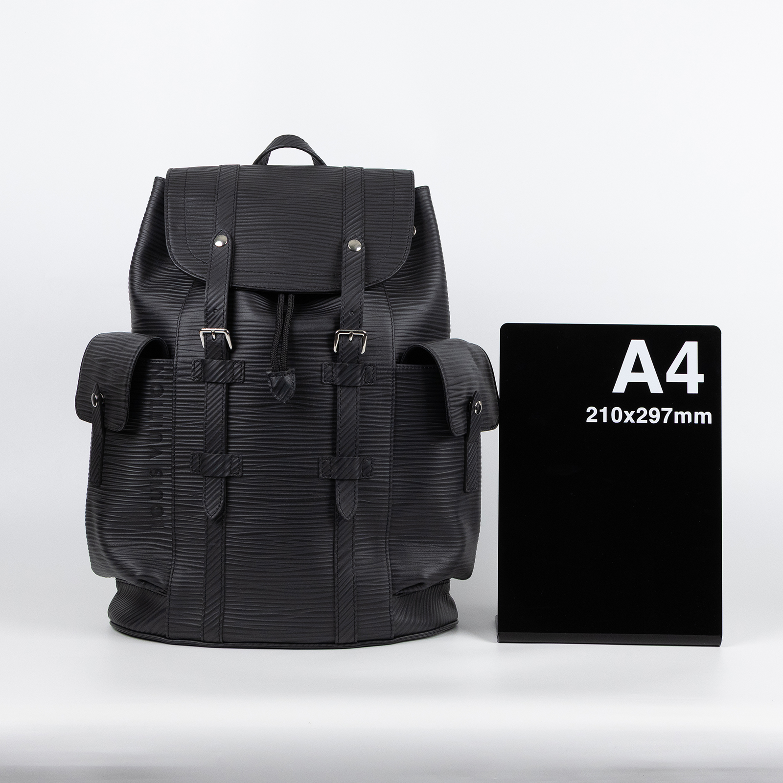 路易威登 LOUIS VUITTON Christopher MM 後背包 Epi XL 壓紋皮革 M24326 晶片款  防塵袋
