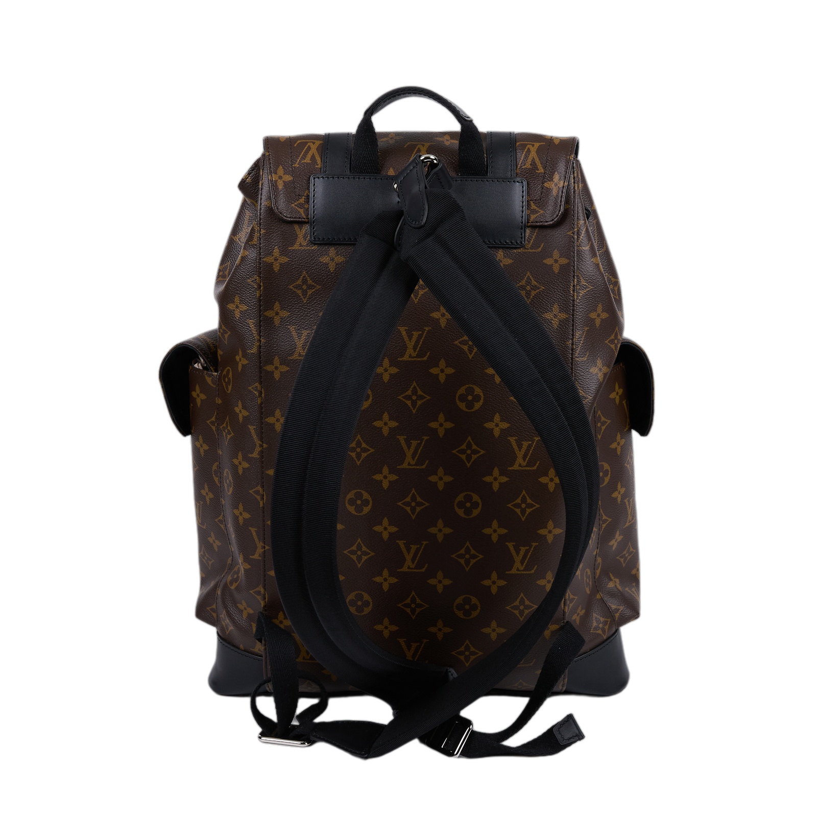 路易威登 LOUIS VUITTON Christopher MM 後背包 經典帆布 M43735 晶片款  防塵袋/購買證明