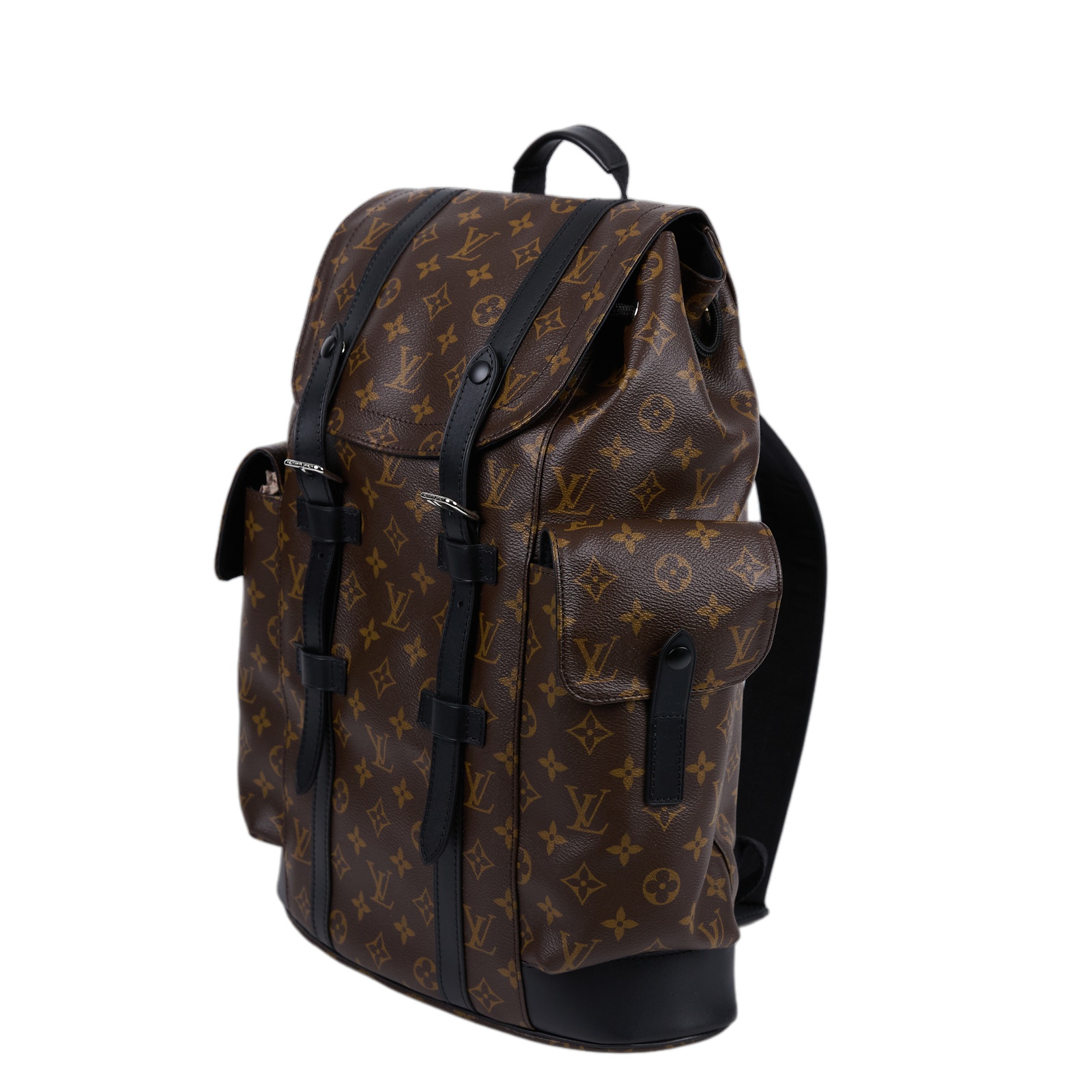路易威登 LOUIS VUITTON Christopher MM 後背包 經典帆布 M43735 晶片款  防塵袋/購買證明