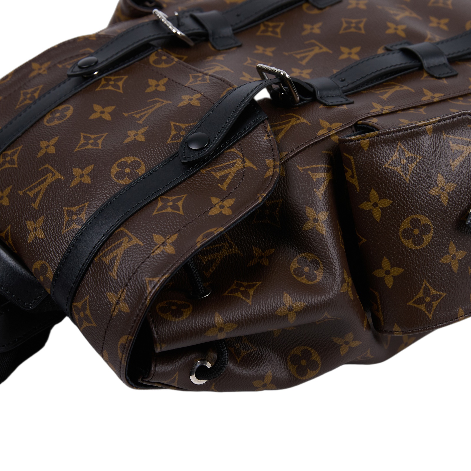路易威登 LOUIS VUITTON Christopher MM 後背包 經典帆布 M43735 晶片款  防塵袋/購買證明