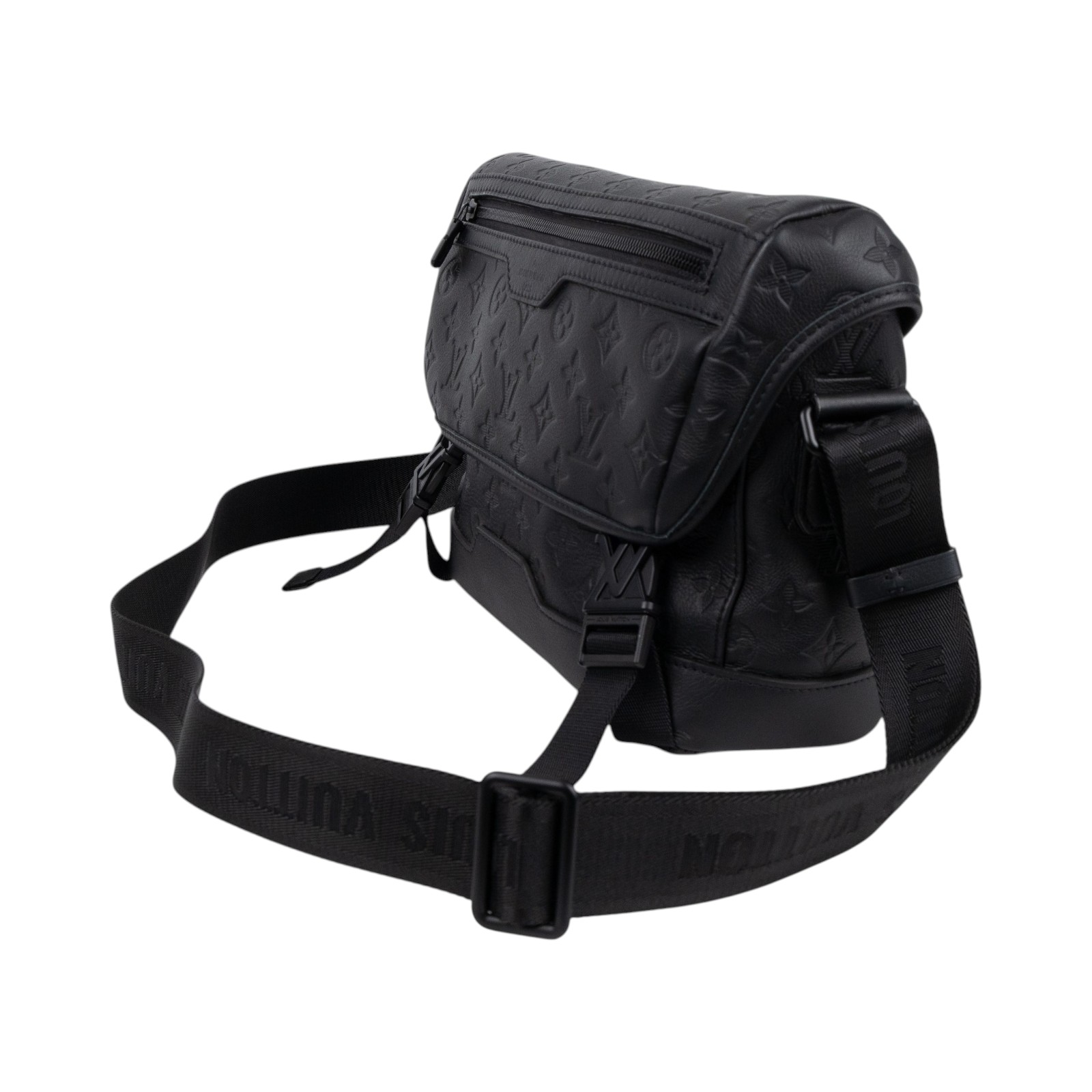 路易威登 LOUIS VUITTON Messenger Voyager PM 肩背 郵差包 黑色 M25121 晶片款  原廠盒子/防塵袋/購買證明