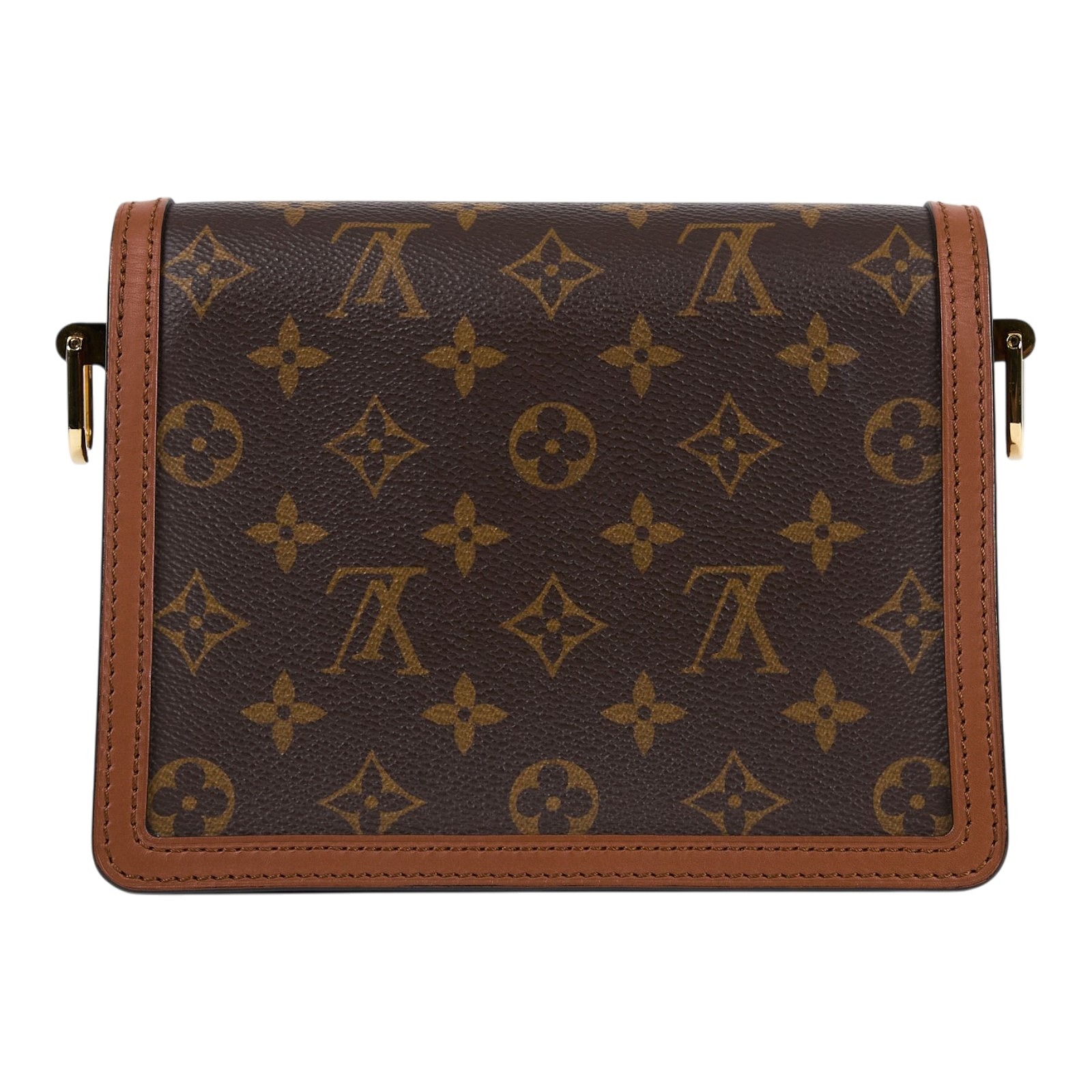 路易威登 LOUIS VUITTON Mini Dauphine 達芙妮 Reverse皮革飾邊 帆布肩背 斜背包 M45959  原廠盒子/防塵袋/背帶