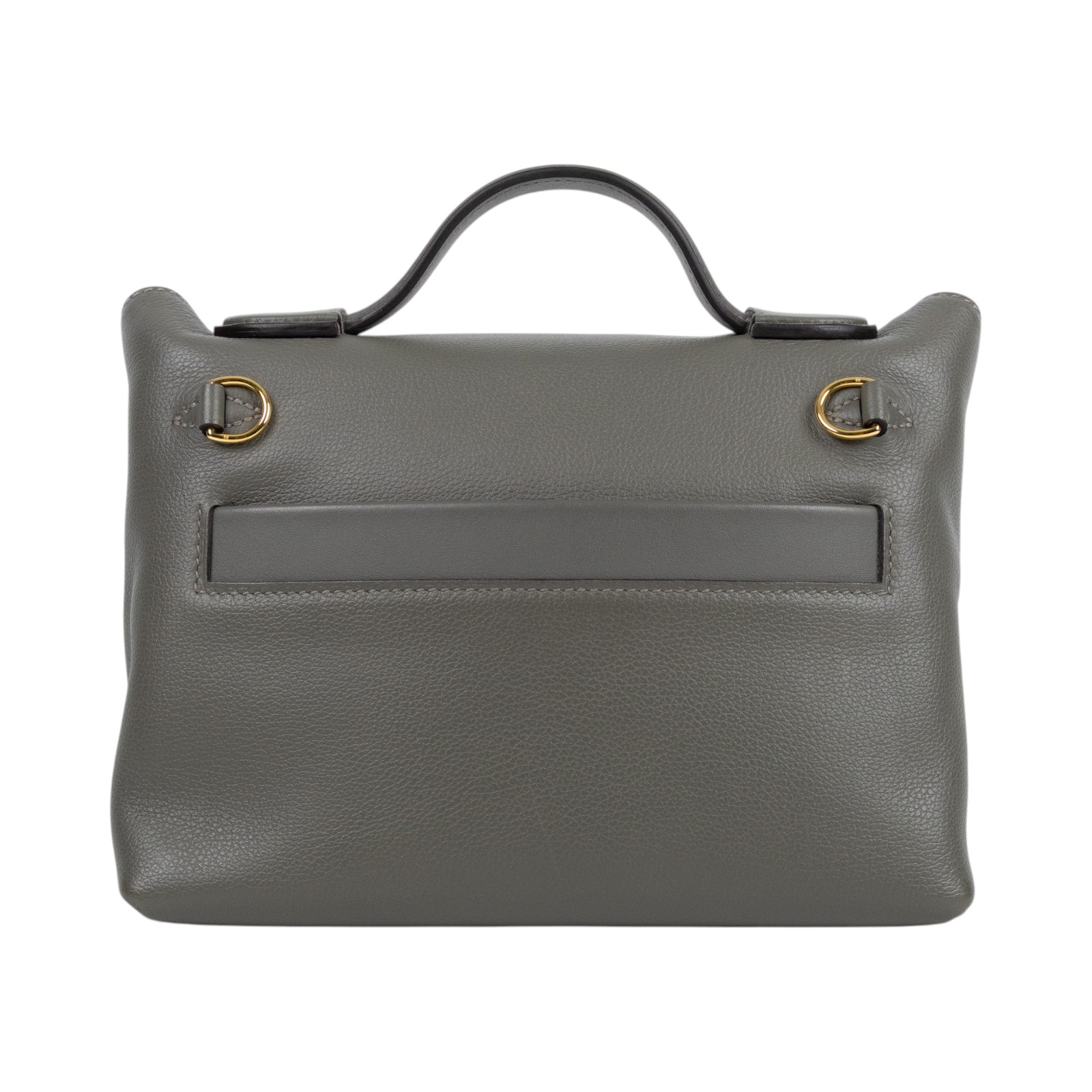 愛馬仕 Hermes 24/24 21 Mini 手提包 金色五金 積雨雲灰色 H082817CCAO /UTN200DT  原廠盒子/防塵袋/背帶/購買證明