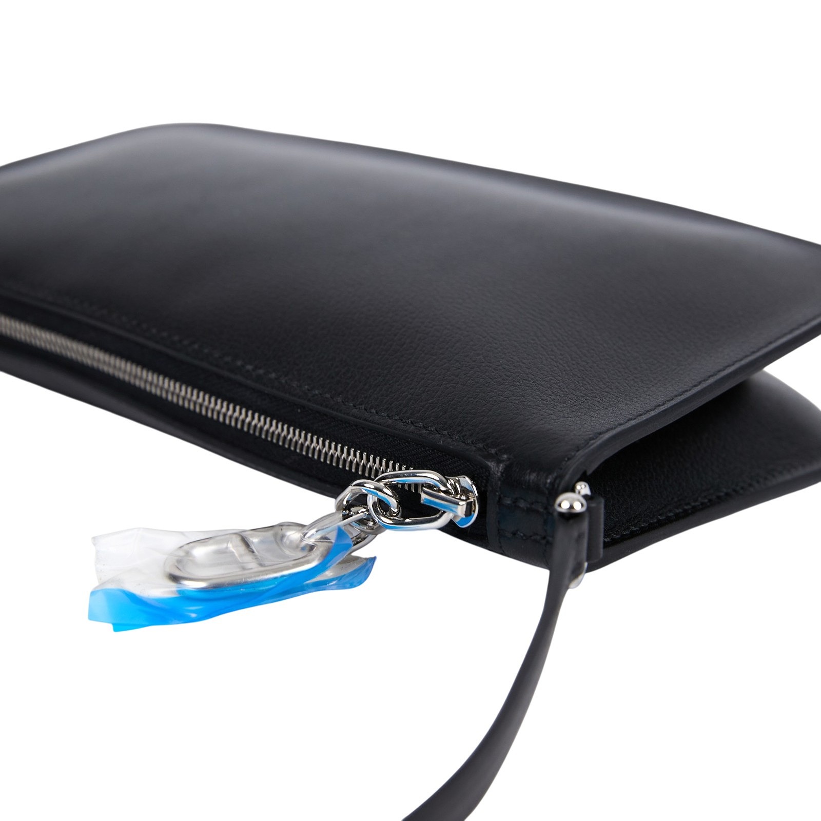 愛馬仕 Hermes Zipengo Chaine d'Ancre To Go pouch 手提包 銀色五金 黑色 H087285CK89 /GMZ003MM  原廠盒子/防塵袋/台灣購買證明